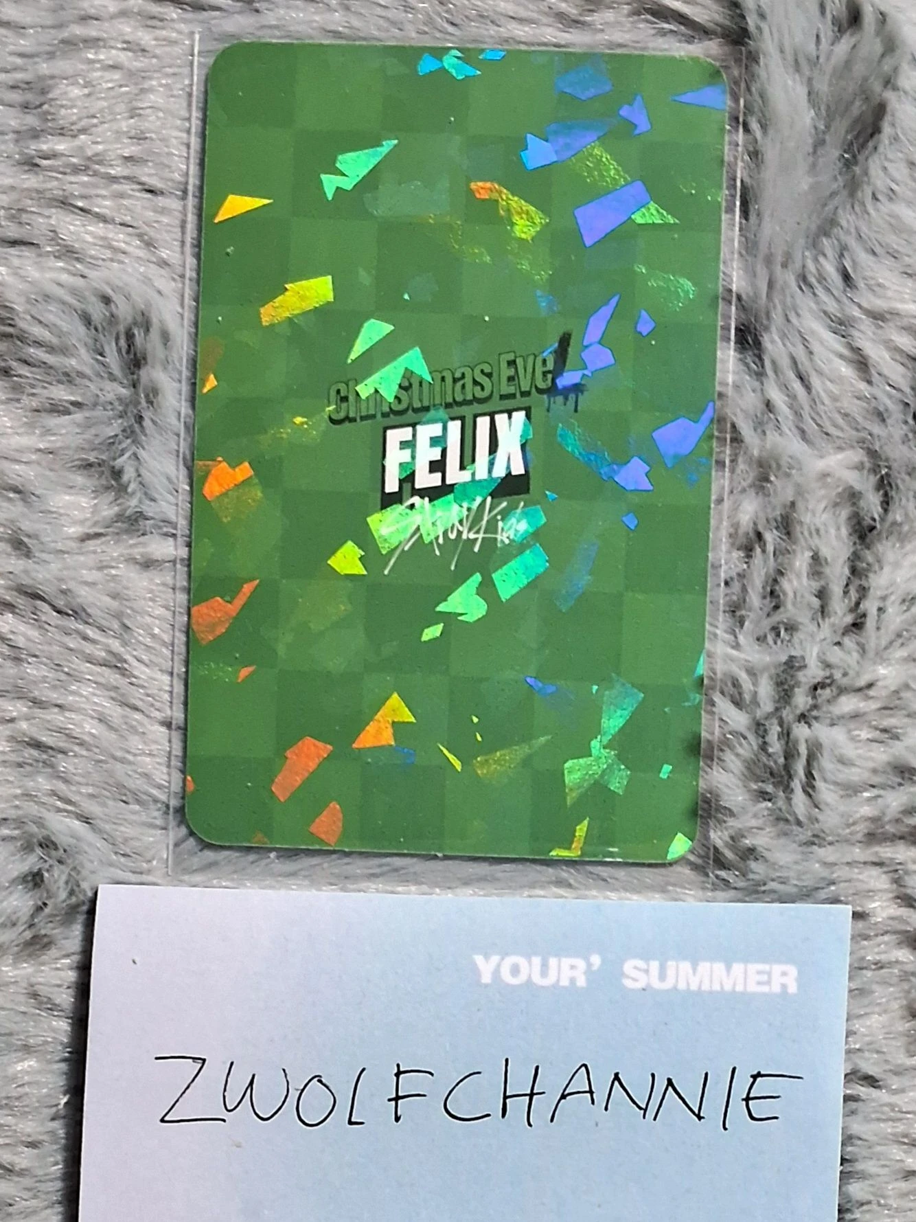 Stray Kids Felix Stray Kids - Felix - Christmas EveL Album album photocard glitter ver. glitter listing photo 2