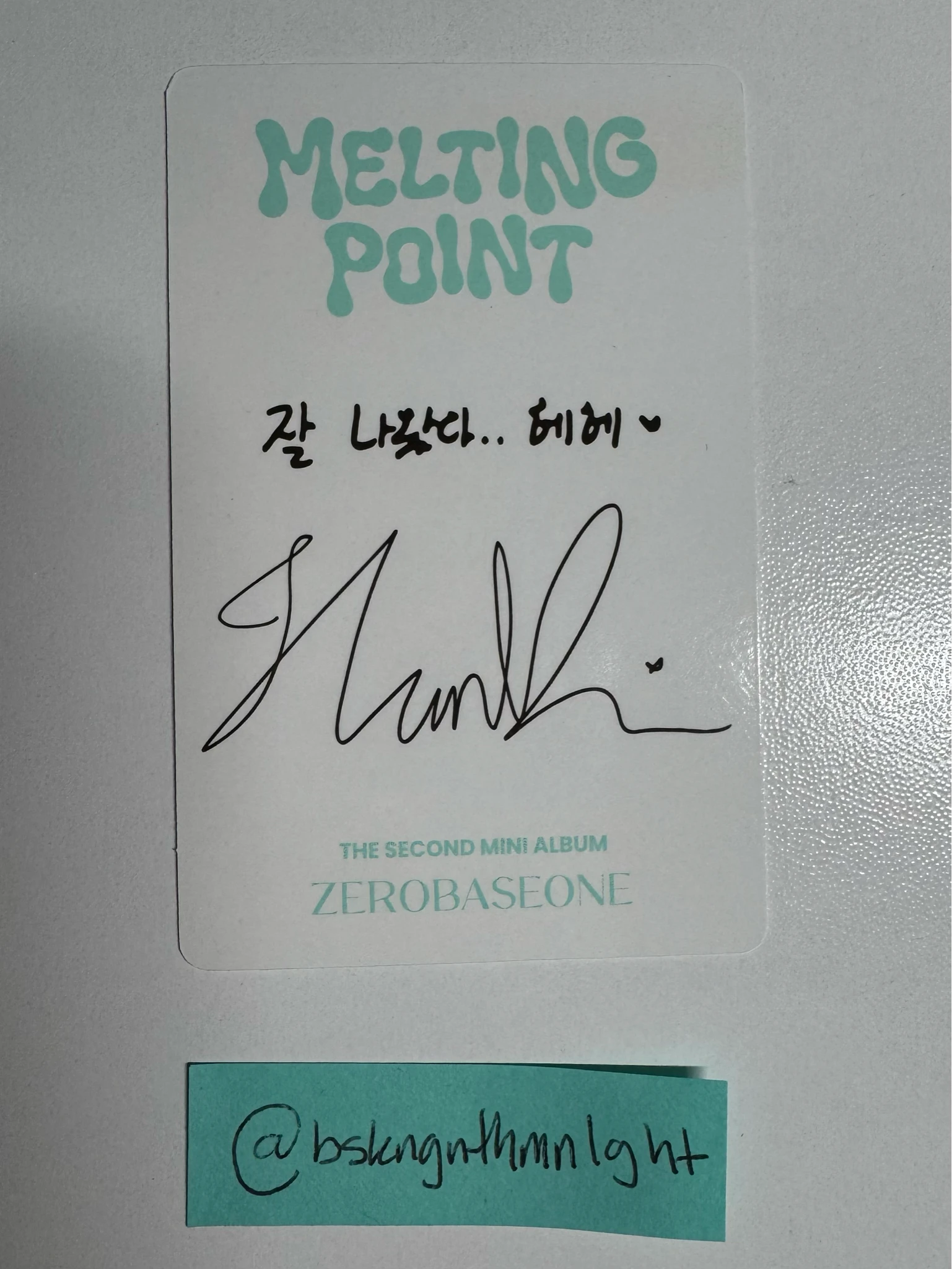 ZEROBASEONE Hanbin ZEROBASEONE - Hanbin - Melting Point Album mystery listing photo 2