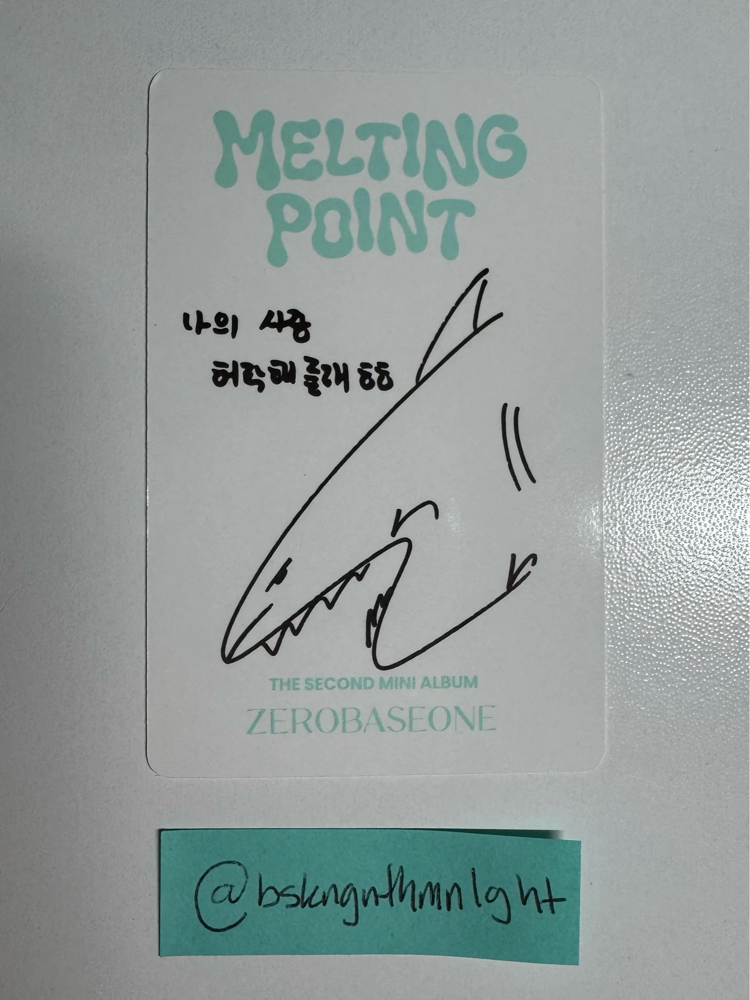 ZEROBASEONE Taerae ZEROBASEONE - Taerae - Melting Point Album album photocard mystery version B version listing photo 2