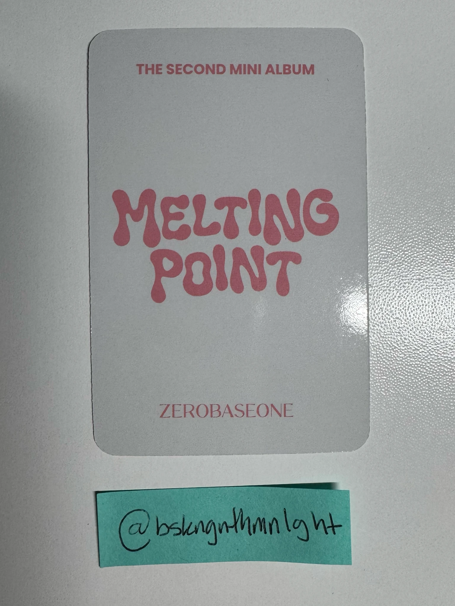 ZEROBASEONE Gyuvin ZEROBASEONE - Gyuvin - Melting Point Album apple music pob (pre-order benefit) listing photo 2