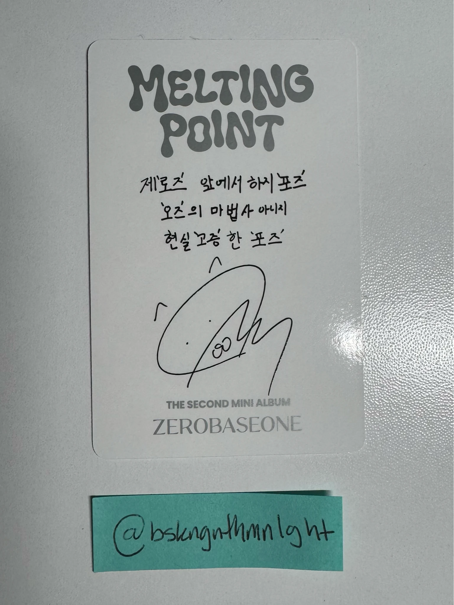 ZEROBASEONE Gunwook ZEROBASEONE - Gunwook - Melting Point Album album photocard listing photo 2