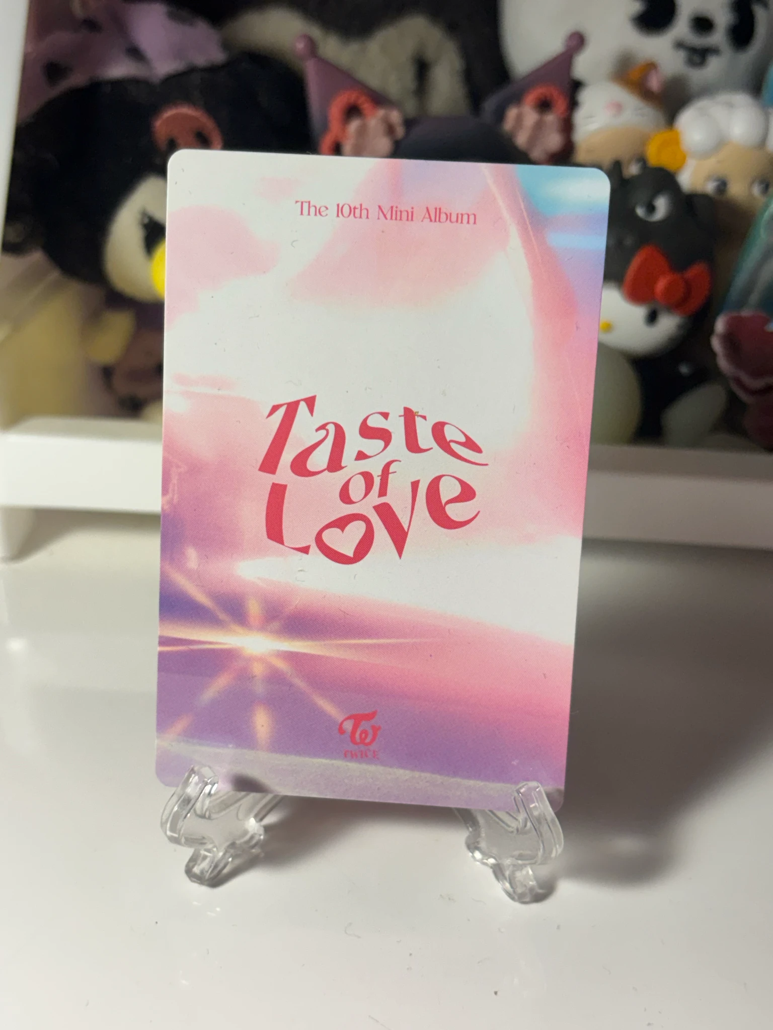 TWICE Mina TWICE - Mina - Taste of Love Album pob (pre-order benefit) photocard set in love version listing photo 2