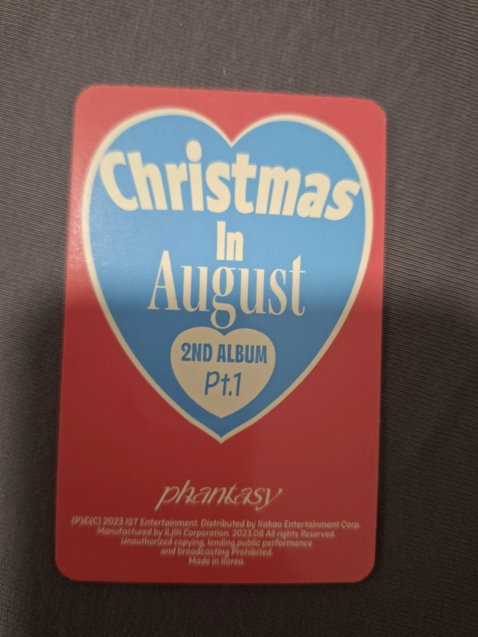 THE BOYZ New THE BOYZ - New - Phantasy Pt. 1: Christmas in August Album album photocard listing photo 2