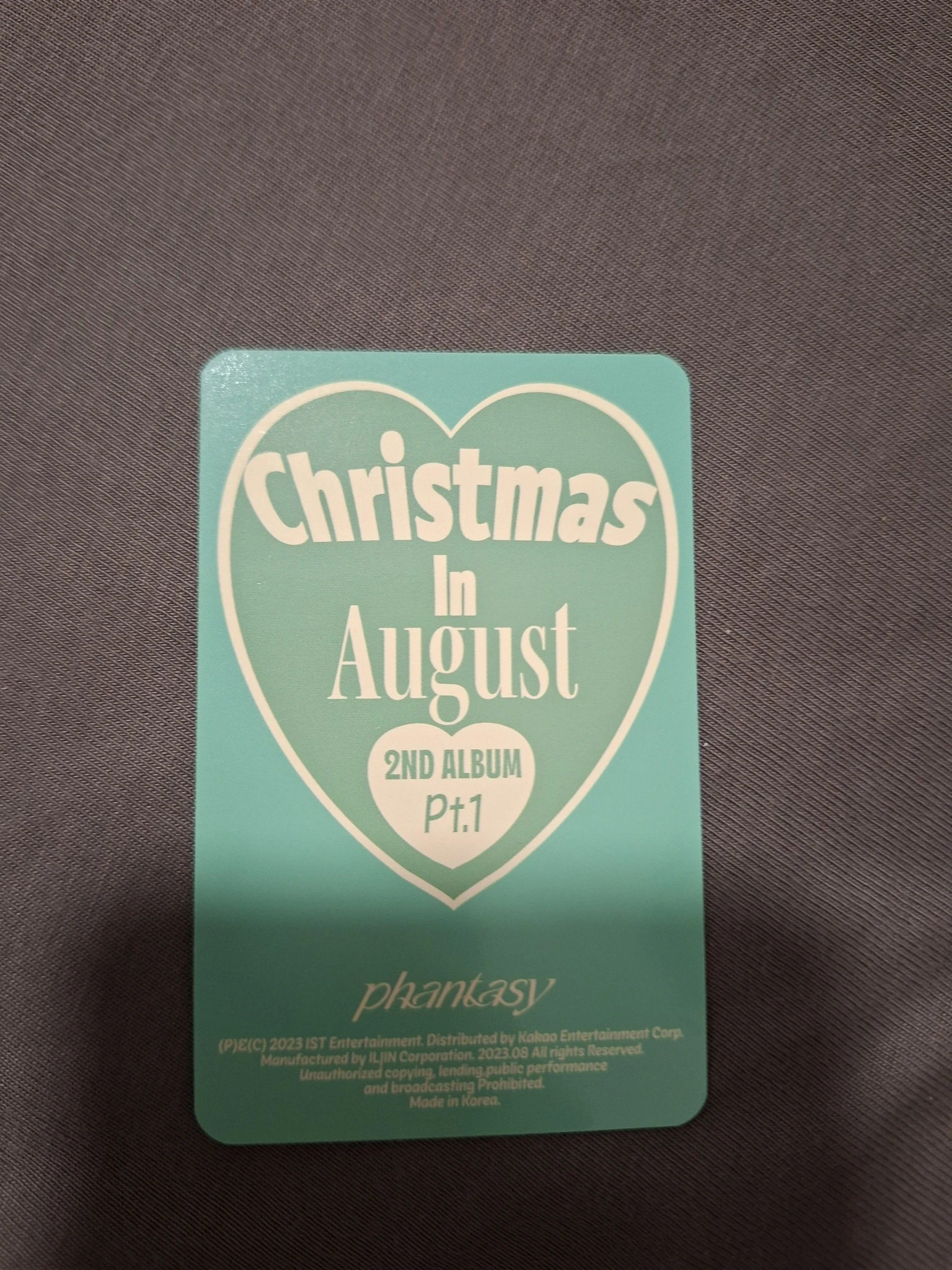 THE BOYZ New THE BOYZ - New - Phantasy Pt. 1: Christmas in August Album album photocard present version listing photo 2