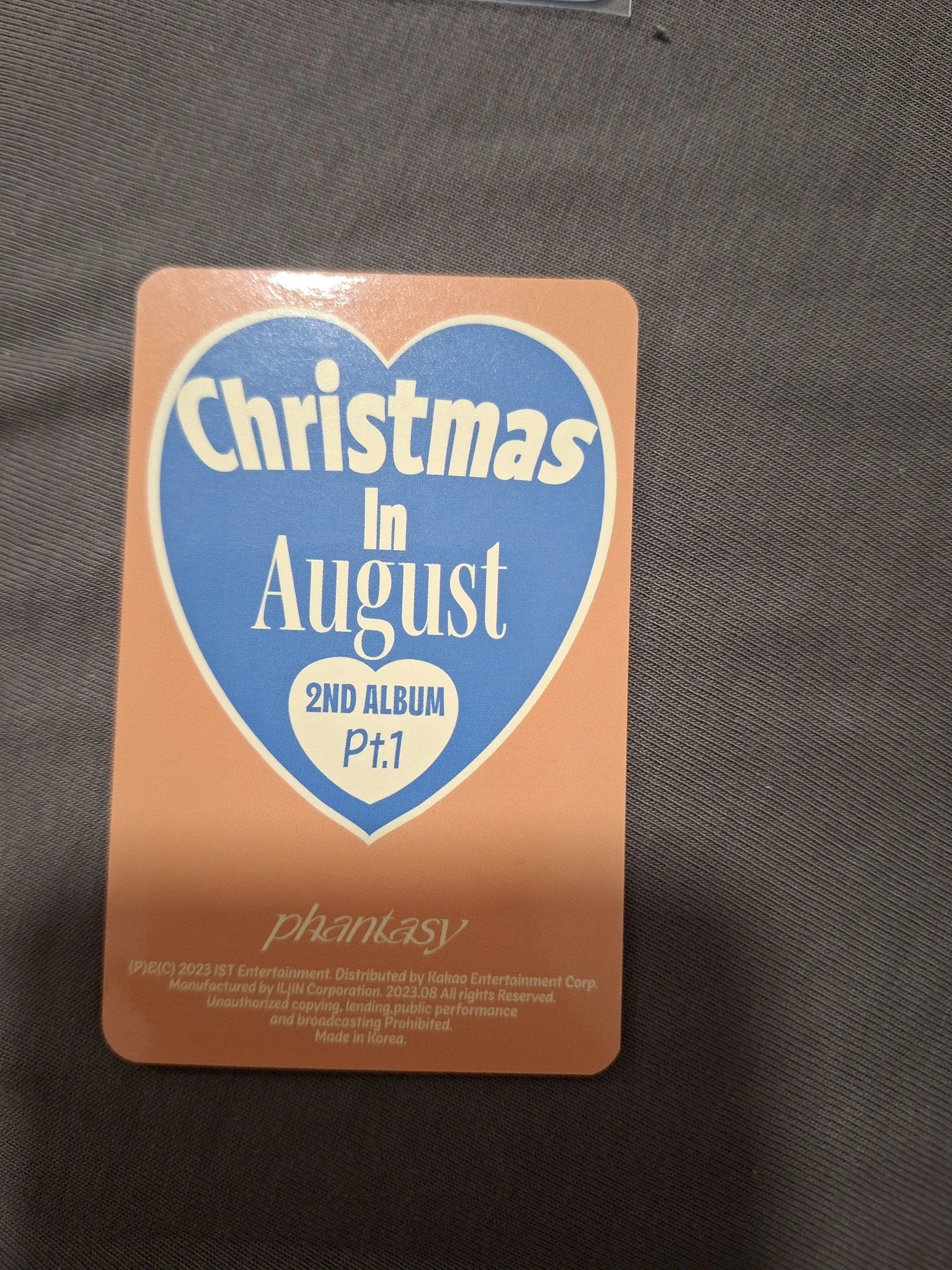 THE BOYZ New THE BOYZ - New - Phantasy Pt. 1: Christmas in August Album album photocard listing photo 2