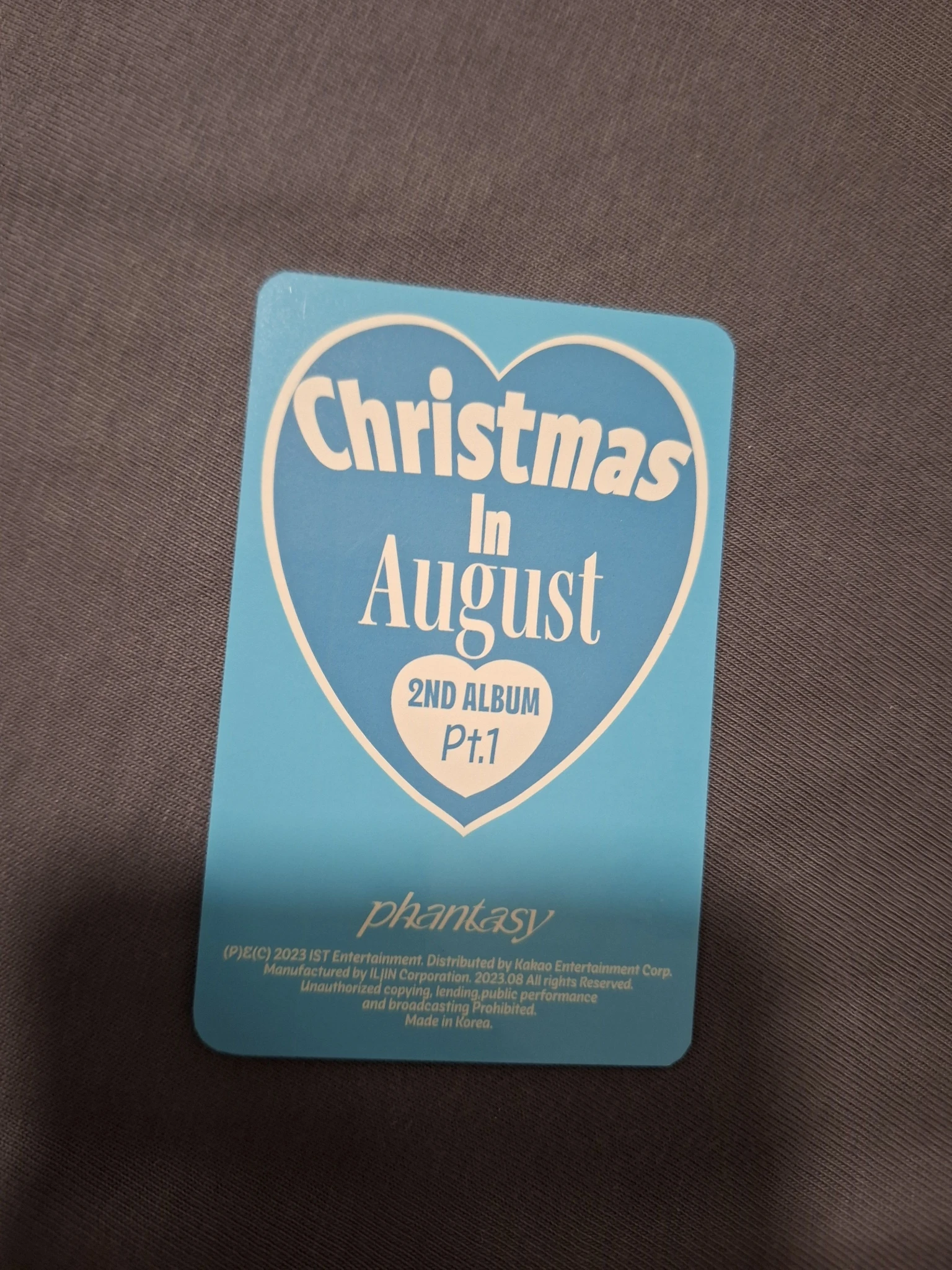 THE BOYZ New THE BOYZ - New - Phantasy Pt. 1: Christmas in August Album album photocard listing photo 2