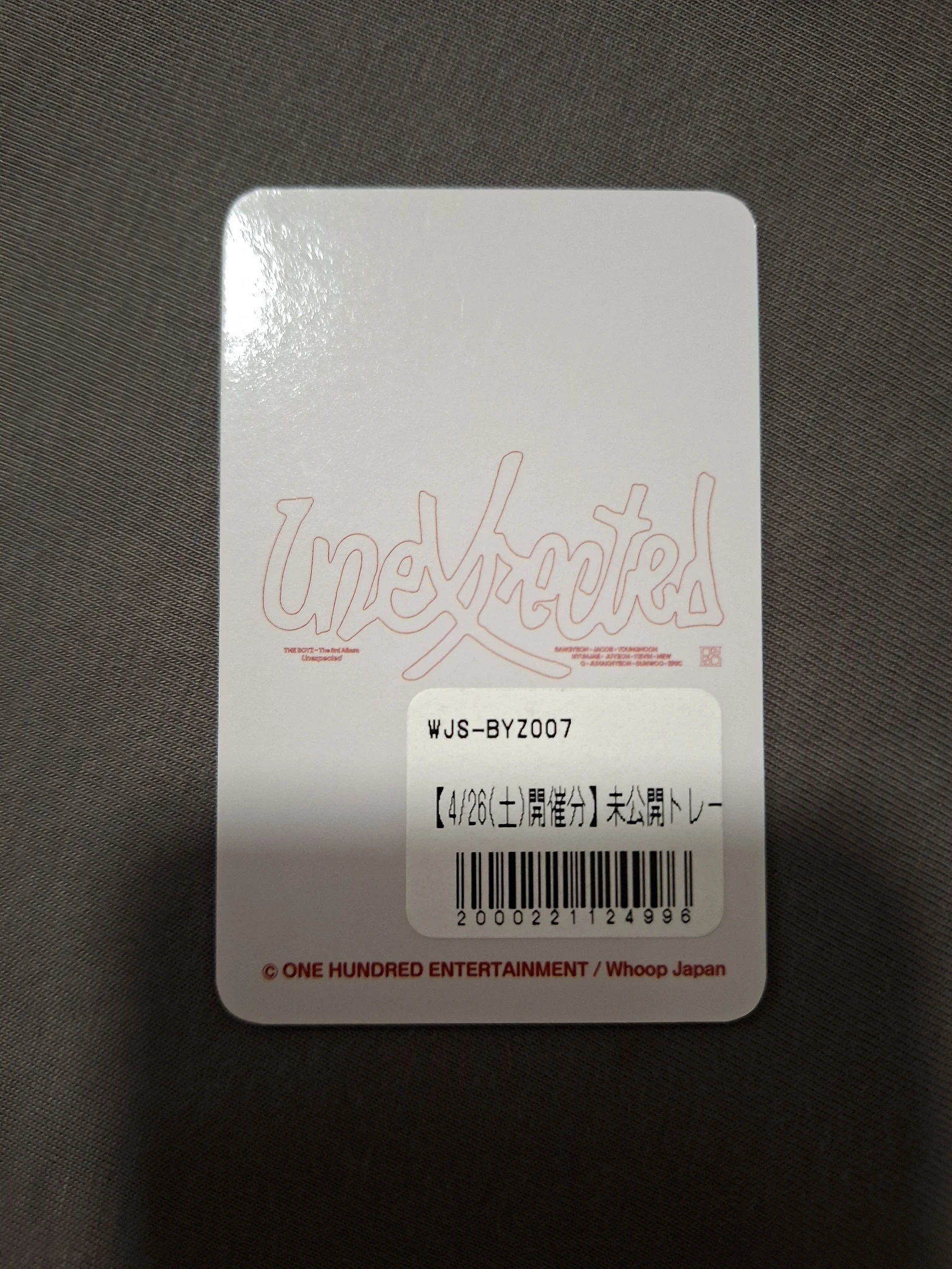 THE BOYZ New THE BOYZ - New - Unexpected Album whoop japan listing photo 2