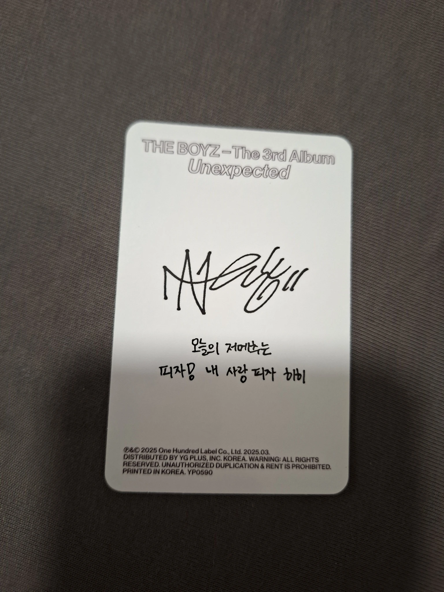 THE BOYZ New THE BOYZ - New - Unexpected Album become version album photocard listing photo 2