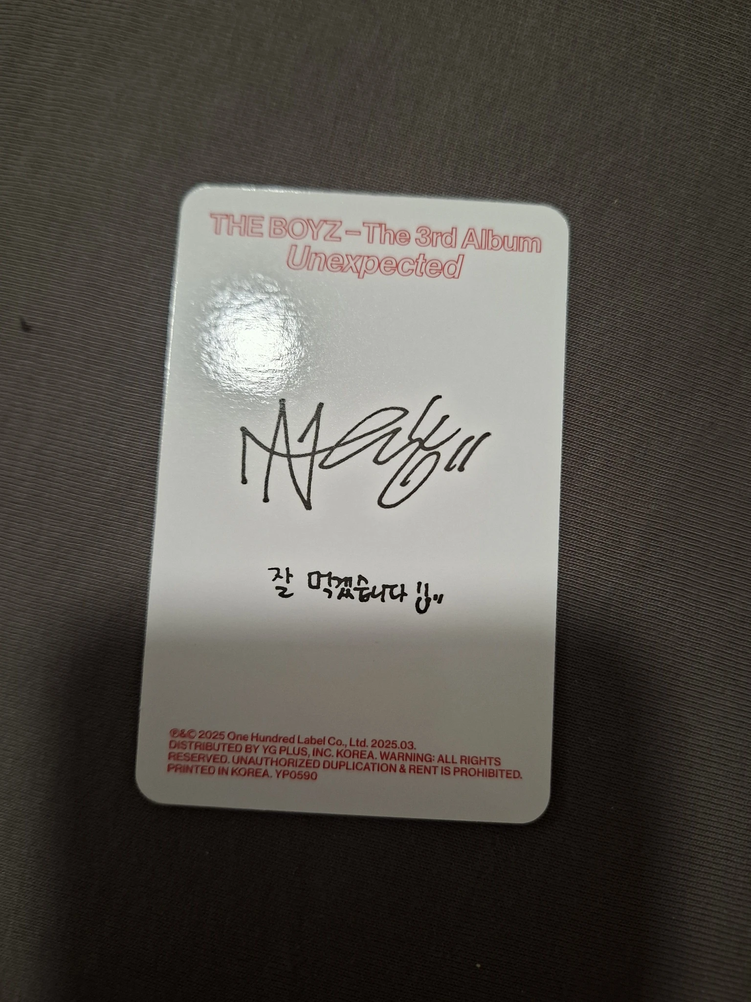 THE BOYZ New THE BOYZ - New - Unexpected Album breakthrough version album photocard listing photo 2