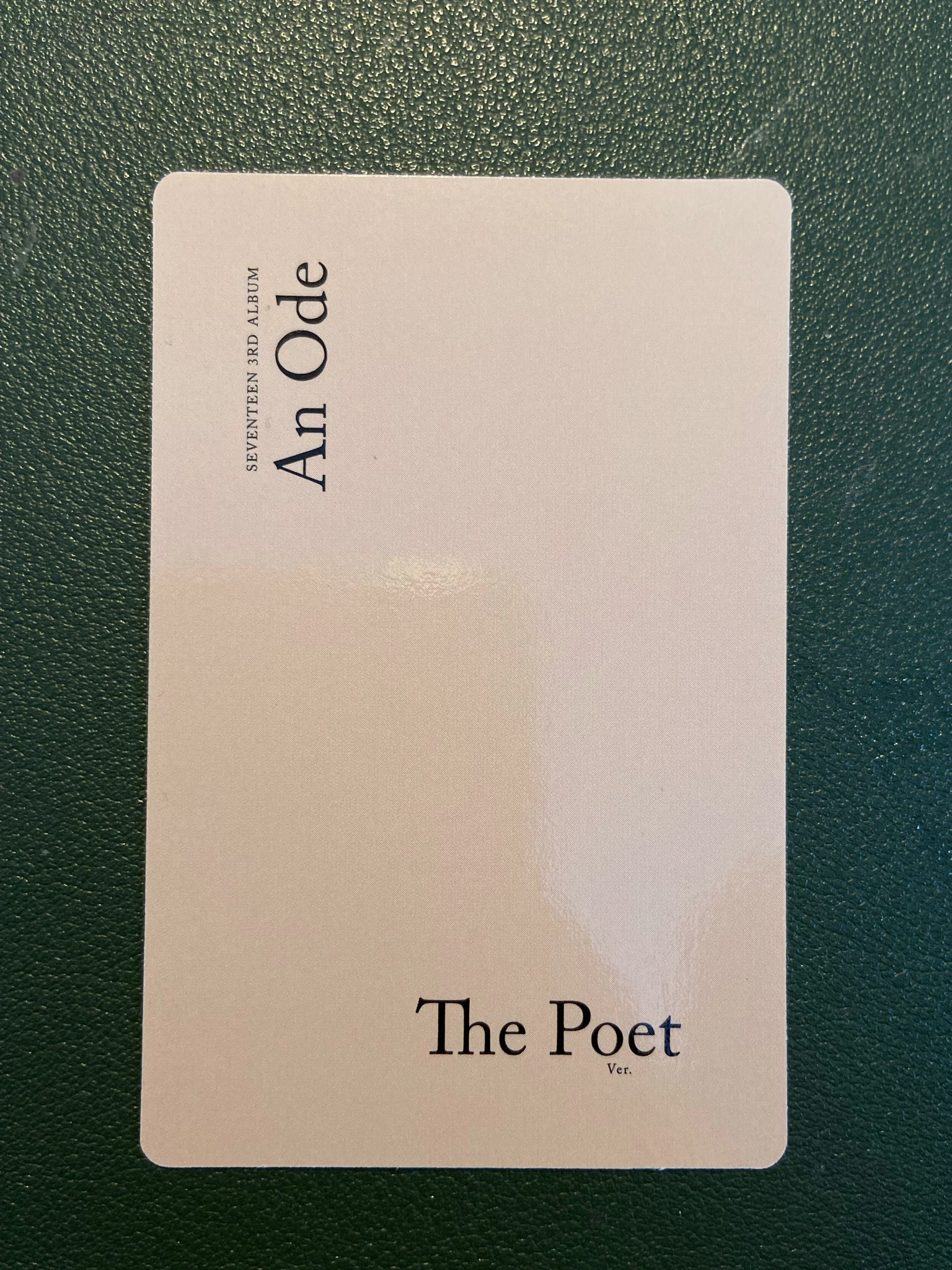 SEVENTEEN Jun SEVENTEEN - Jun - An Ode Album album photocard listing photo 2