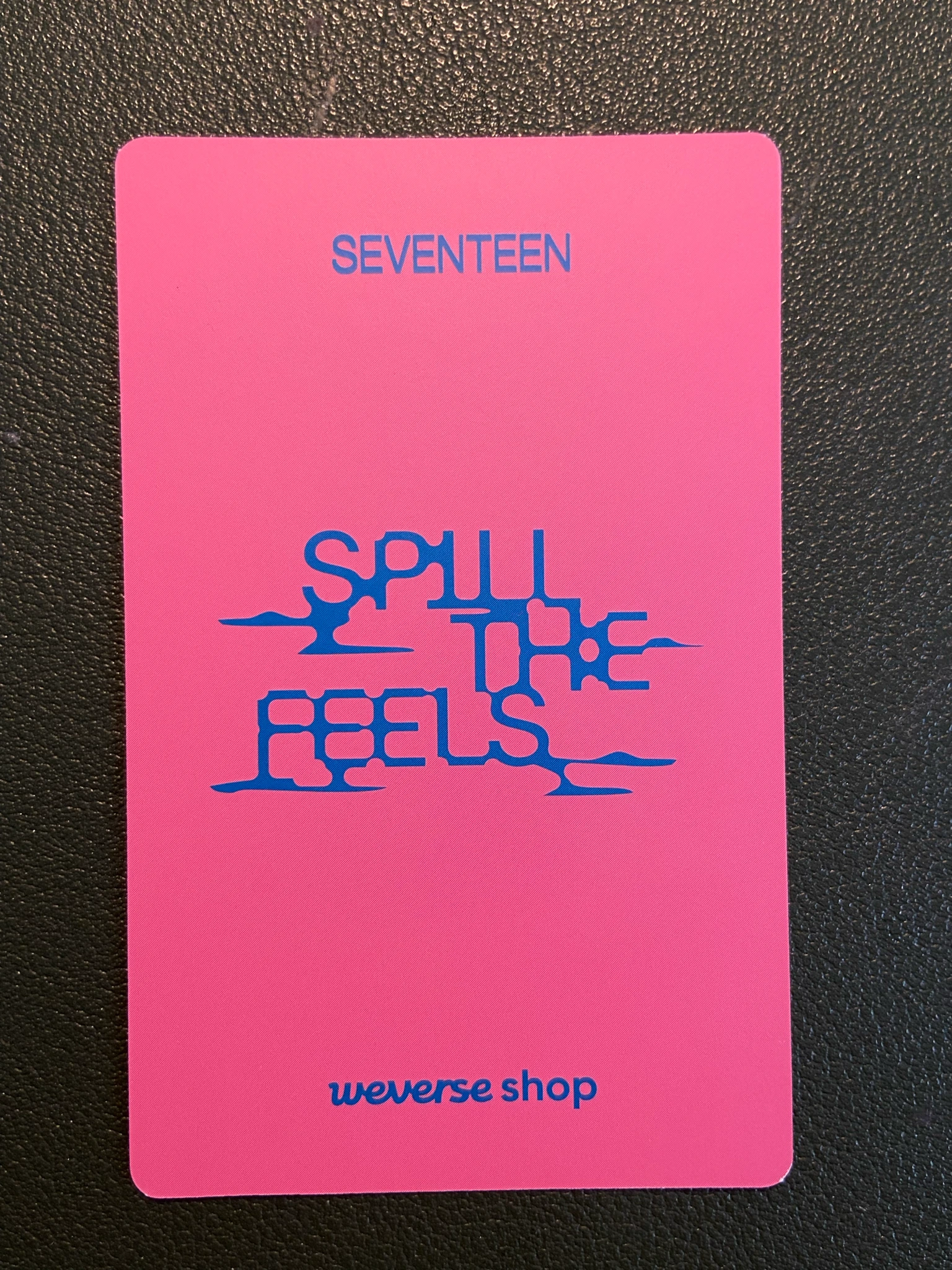 SEVENTEEN Jun SEVENTEEN - Jun - Spill the Feels Album weverse global shop (wvg) carat version postcard supplemental pob (pre-order benefit) listing photo 2