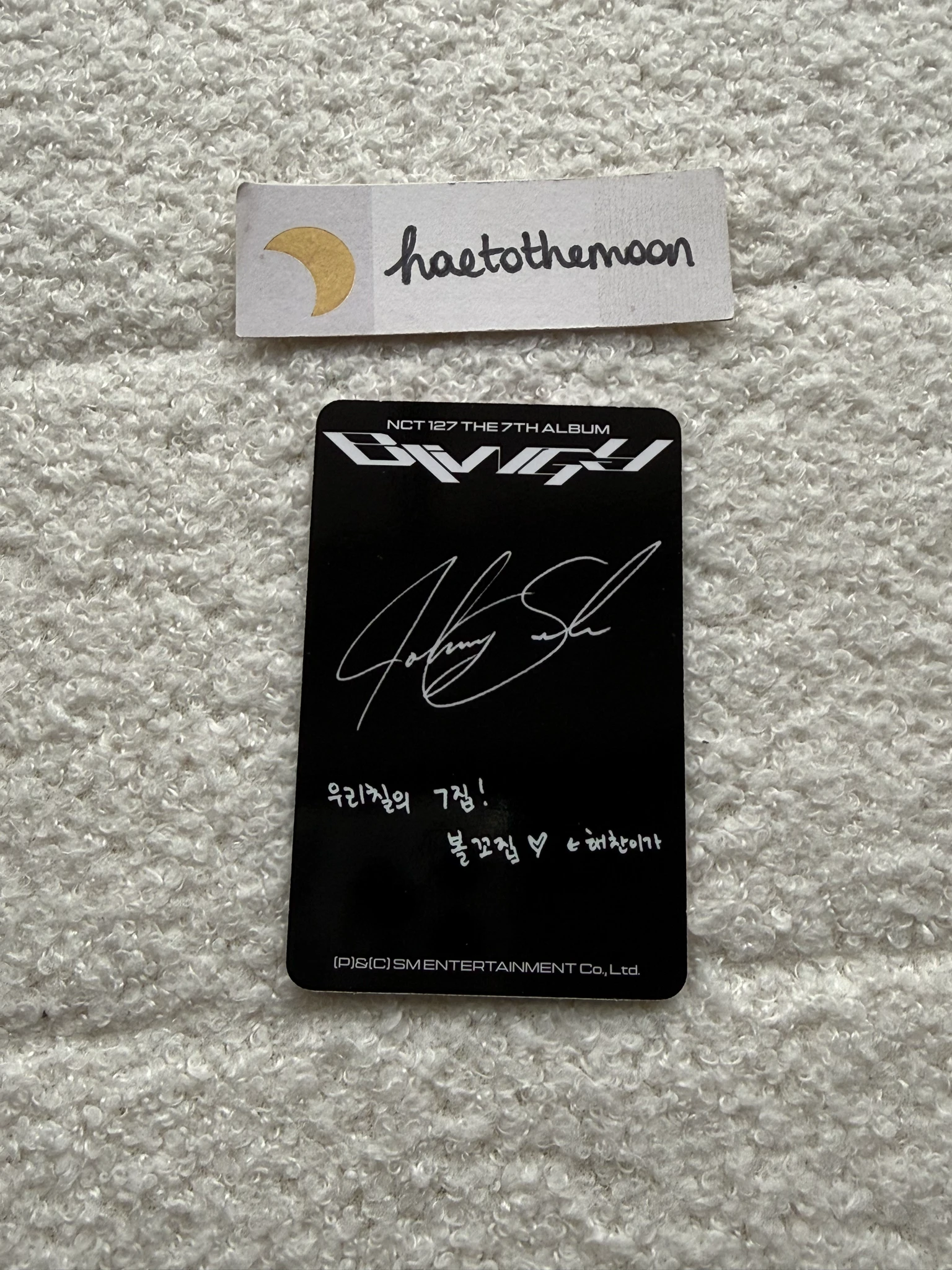 NCT 127 Johnny NCT 127 - Johnny - BLINGY Album album photocard blingy jets version listing photo 2