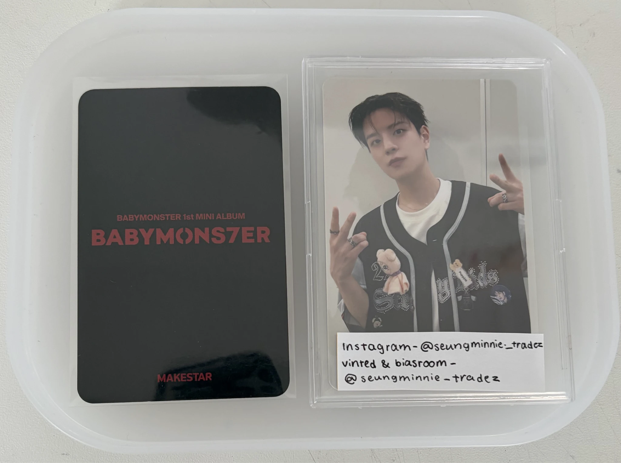 BABYMONSTER Pharita BABYMONSTER - Pharita - BABYMONS7ER Album makestar pre-order benefit (pob) holographic (hologram) listing photo 2