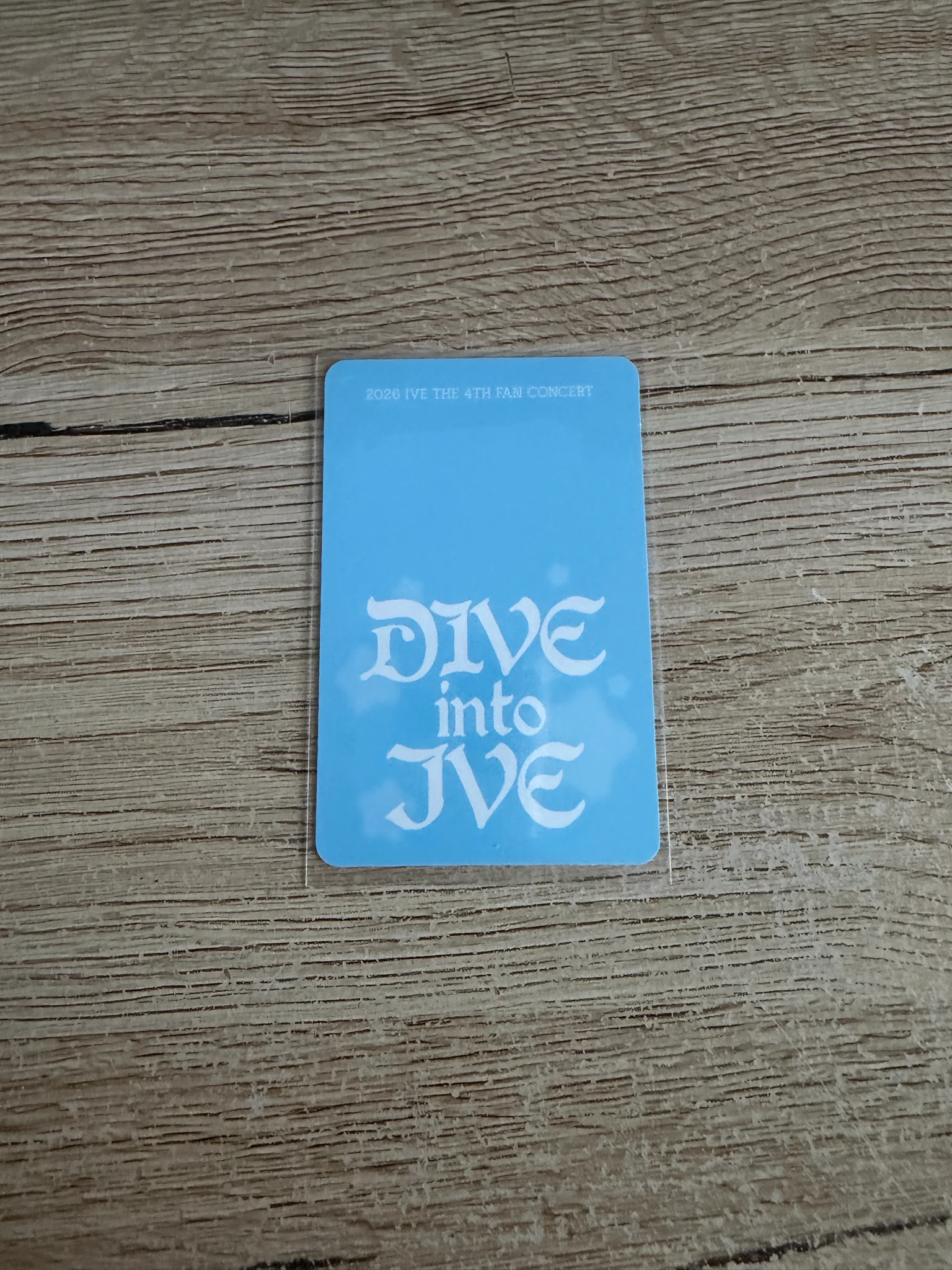 IVE Rei IVE - Rei - 2026 IVE THE 4TH FAN CONCERT〈DIVE into IVE〉 Event t-shirt merch photocard listing photo 2