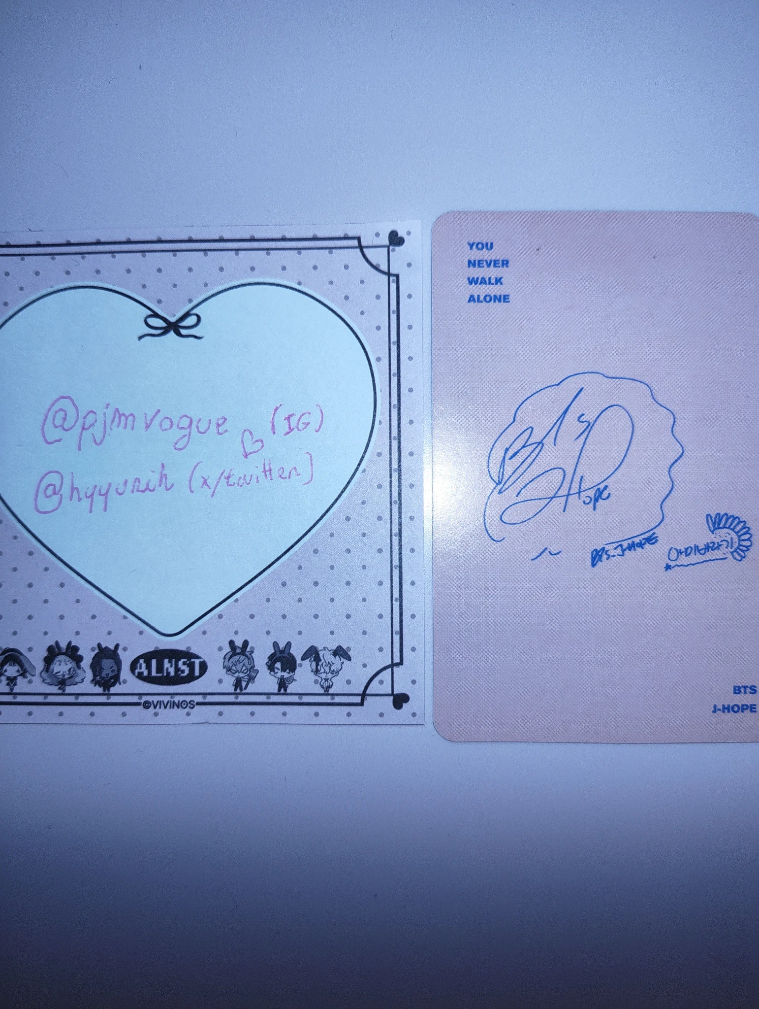 BTS j-hope BTS - J-HOPE - You Never Walk Alone Album album photocard listing photo 2
