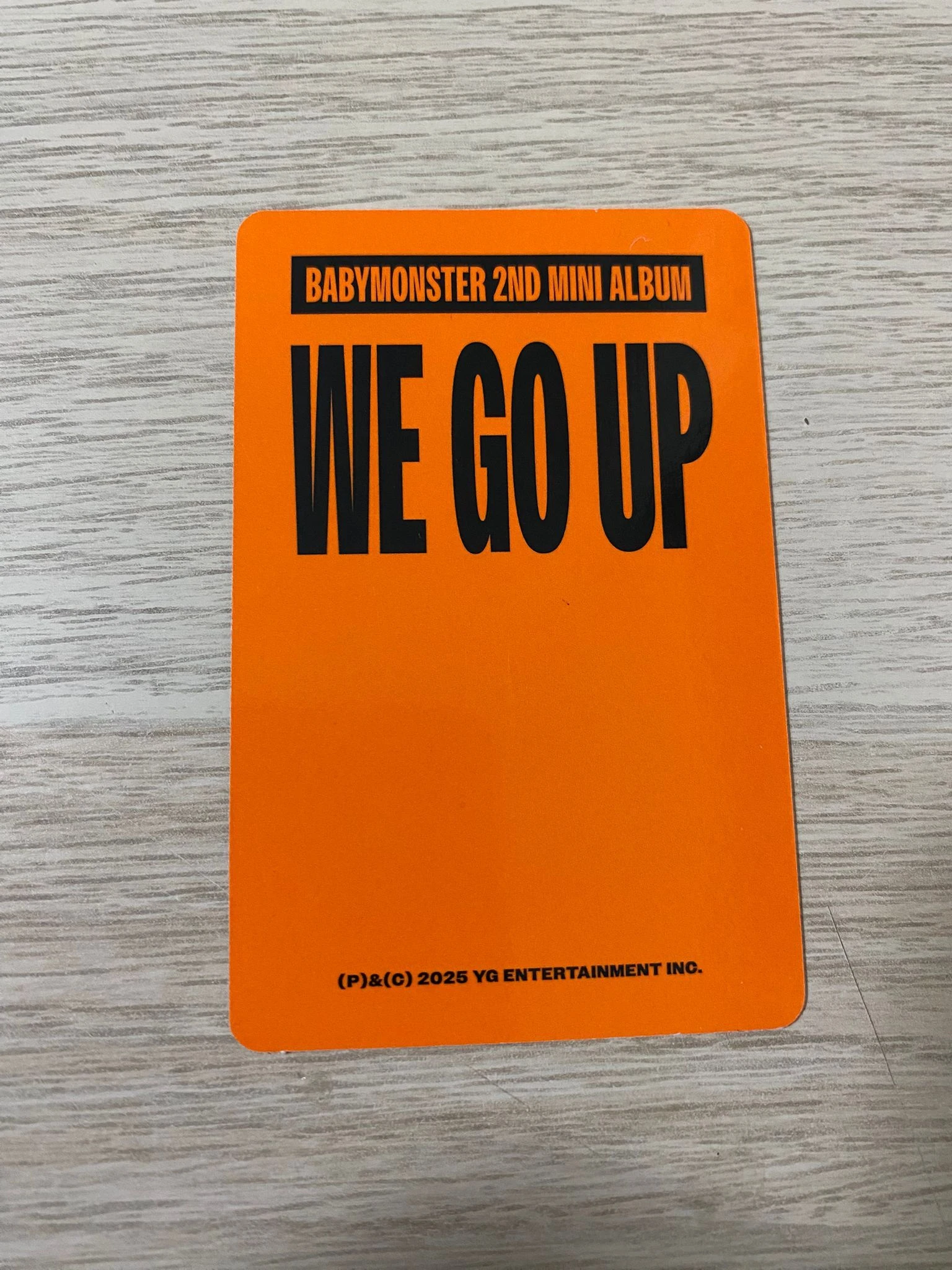 BABYMONSTER Asa BABYMONSTER - Asa - WE GO UP Album go version album photocard listing photo 2