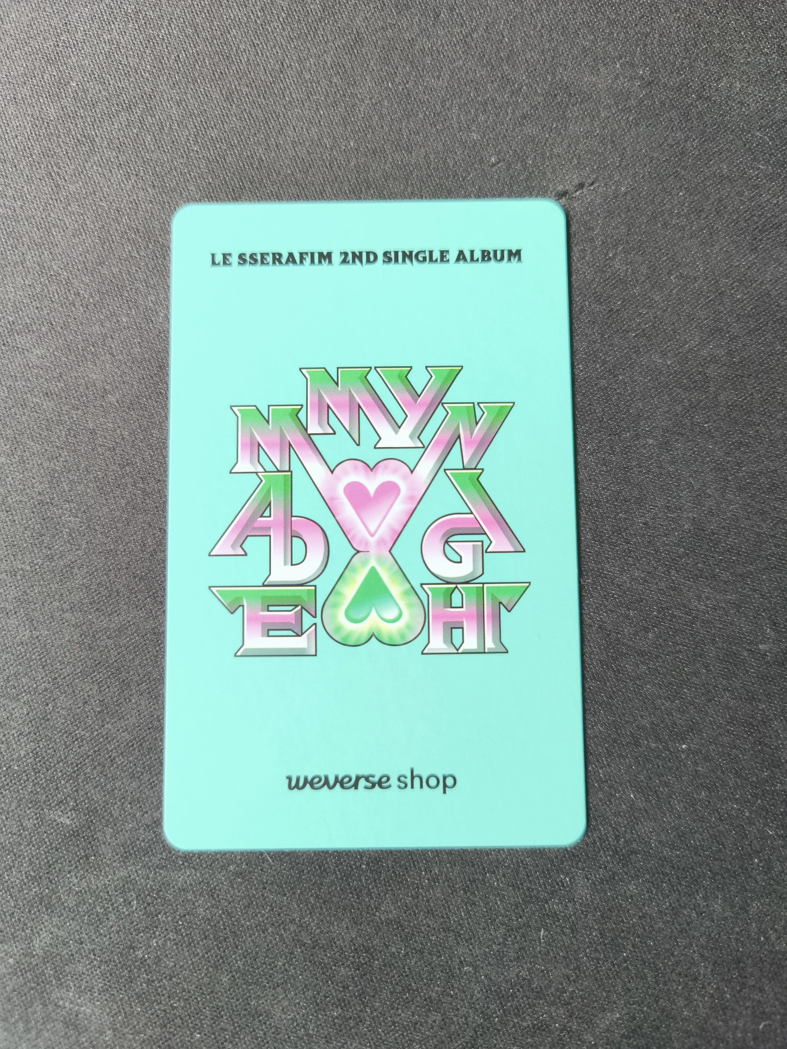 LE SSERAFIM Kim Chaewon LE SSERAFIM - Kim Chaewon - Made My Night Album pob (pre-order benefit) weverse global shop (wvg) compact version listing photo 2