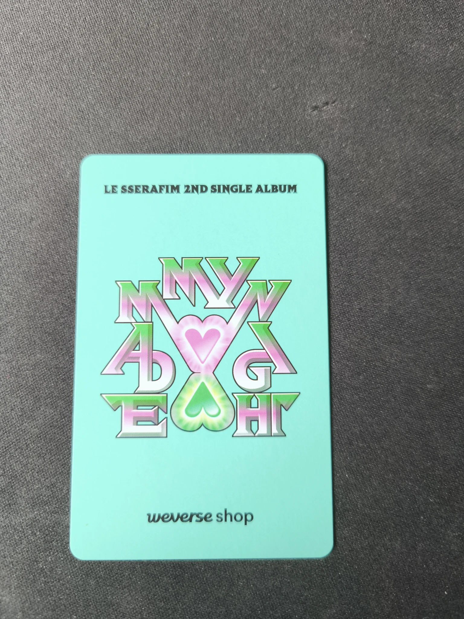 LE SSERAFIM Hong Eunchae LE SSERAFIM - Hong Eunchae - Made My Night Album weverse global shop (wvg) pob (pre-order benefit) compact version listing photo 2