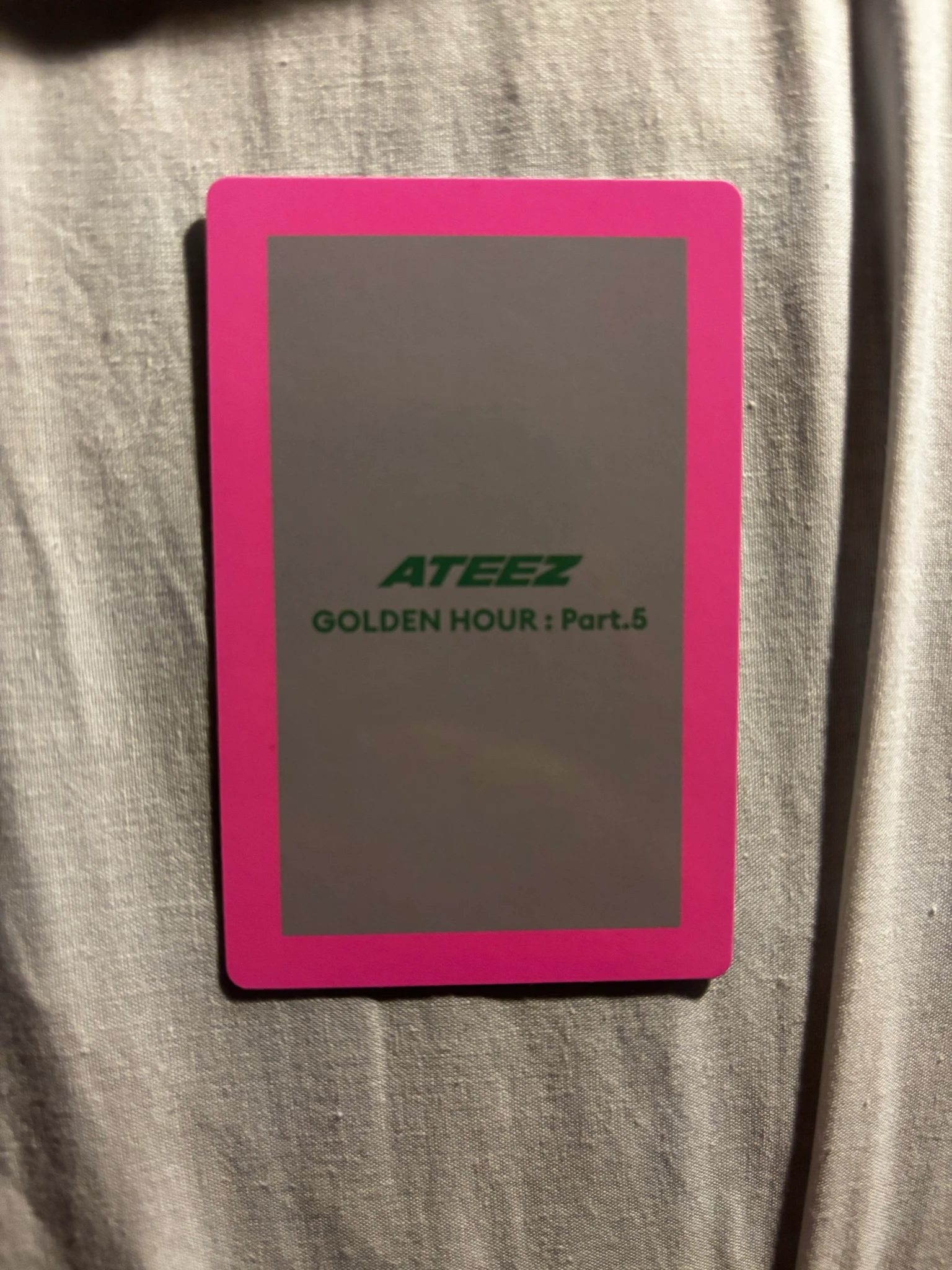 ATEEZ Yeosang ATEEZ - Yeosang - GOLDEN HOUR : Part.5 Album album photocard A version version 2 listing photo 2