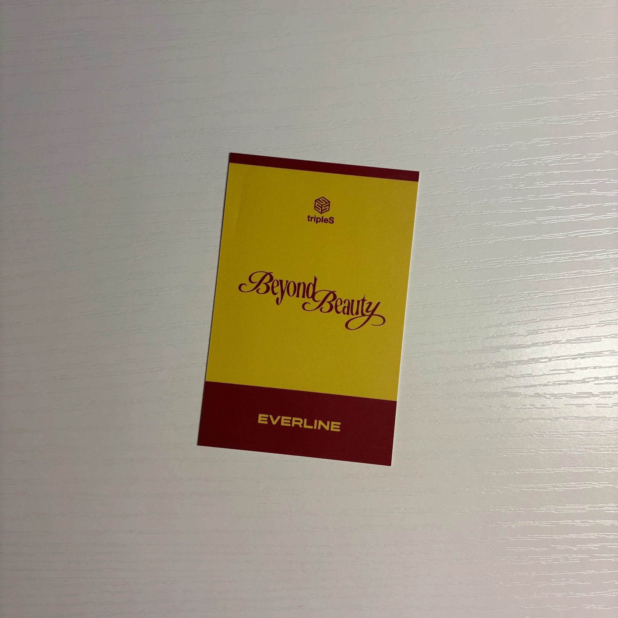 tripleS Xinyu tripleS - Xinyu - Beyond Beauty Album pop-up store lucky draw everline listing photo 2