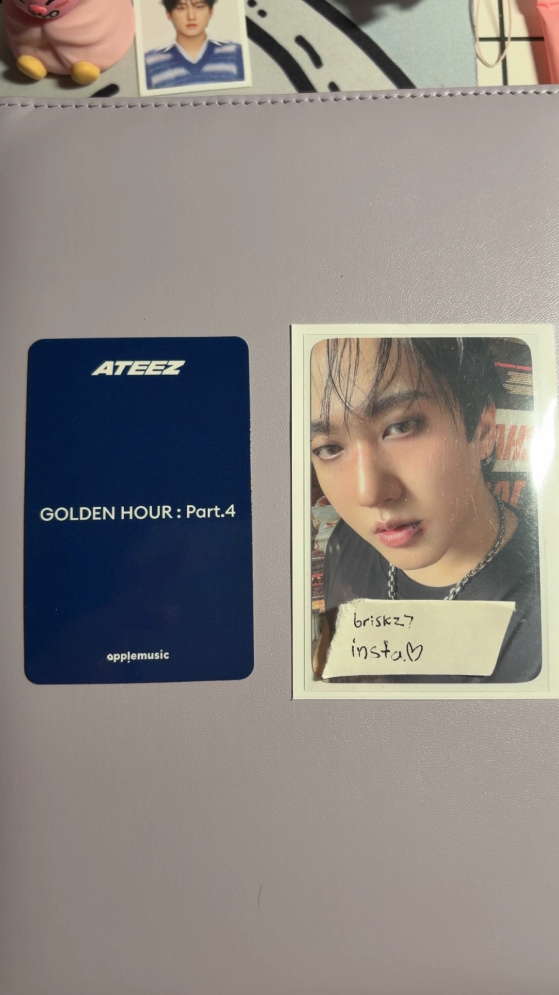 ATEEZ Mingi ATEEZ - Mingi - Golden Hour : Part.4 Album apple music pob (pre-order benefit) round 1 photobook version FPO listing photo 2