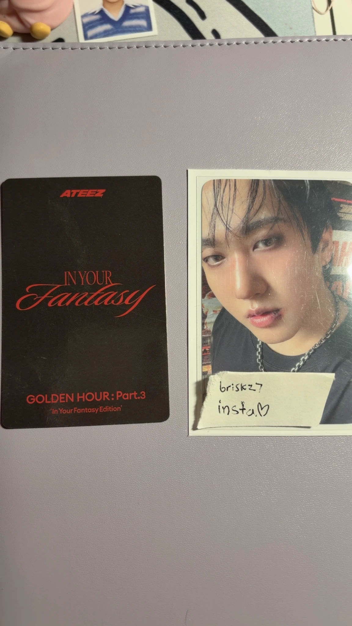 ATEEZ Seonghwa ATEEZ - Seonghwa - Golden Hour : Part.3 'In Your Fantasy Edition' Album limited version poca album album photocard listing photo 2
