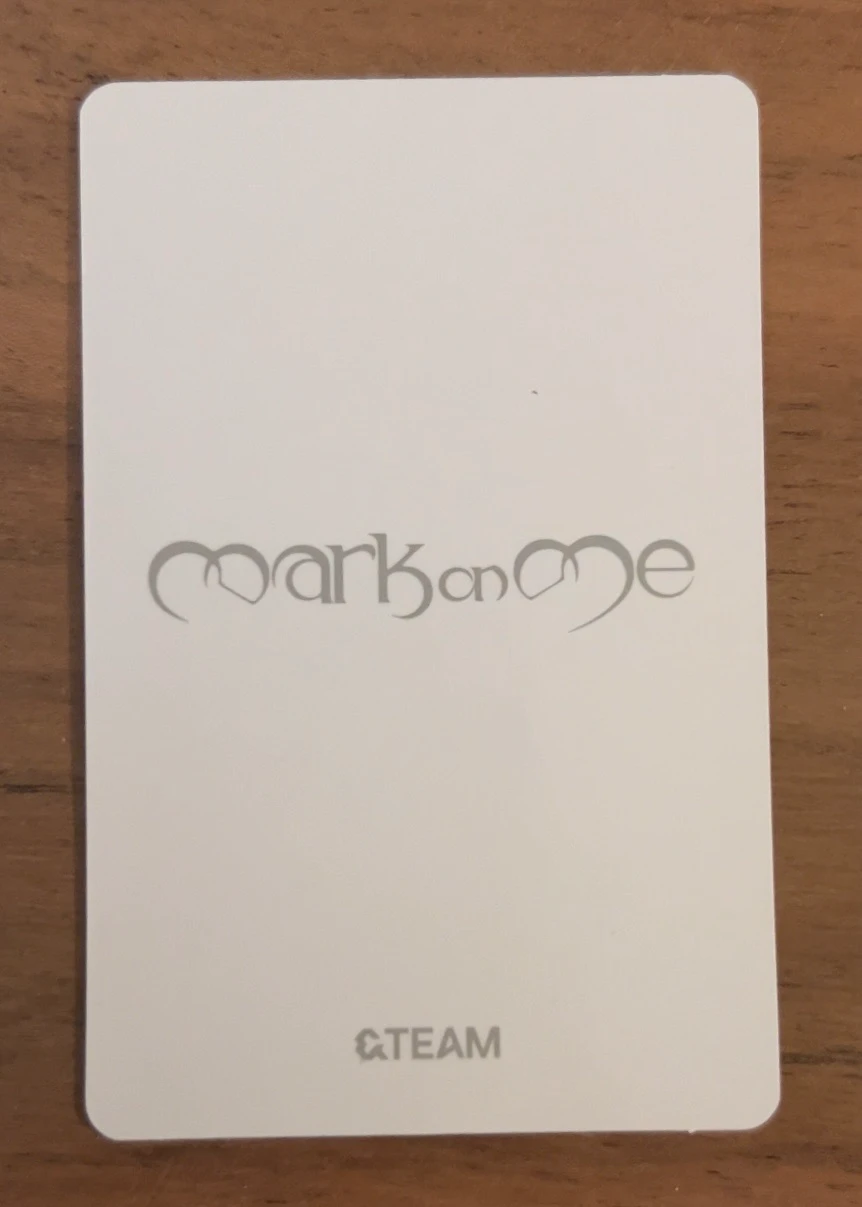 &TEAM &TEAM - EJ & Harua  - Mark on Me Album album photocard mini CD-R version listing photo 2