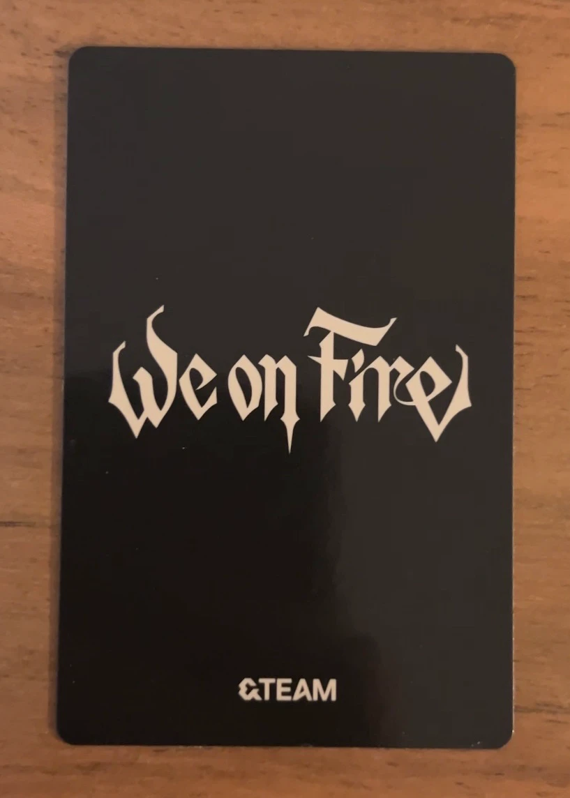 &TEAM Jo &TEAM - We on Fire  Album album photocard standard version listing photo 2