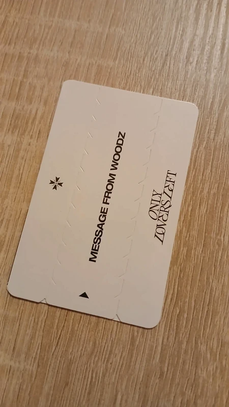 WOODZ WOODZ WOODZ - WOODZ - Only Lovers Left Album message card album photocard listing photo 2