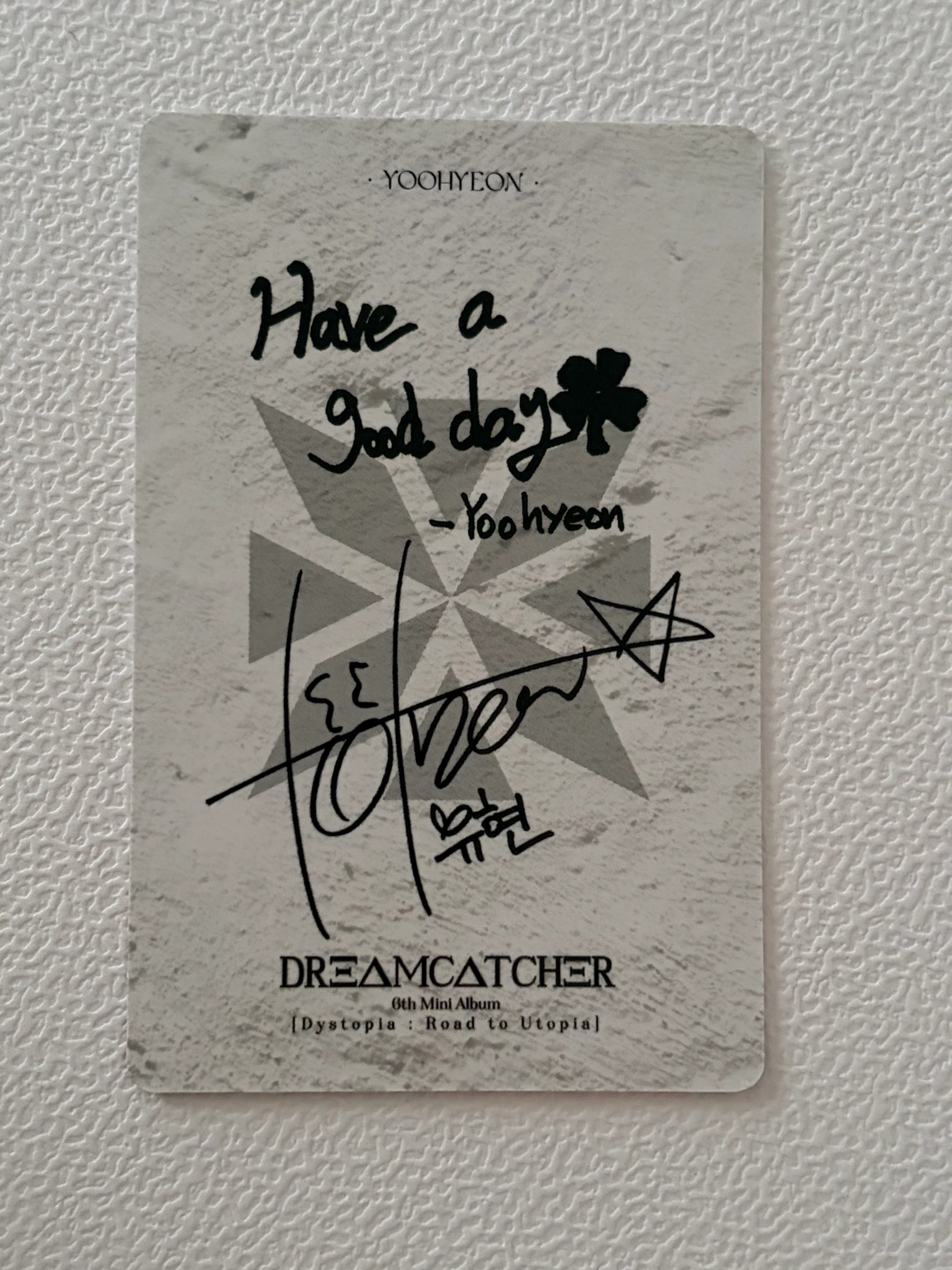Dreamcatcher Yoohyeon Dreamcatcher - Yoohyeon - Dystopia : Road to Utopia Album D version album photocard korean album listing photo 2
