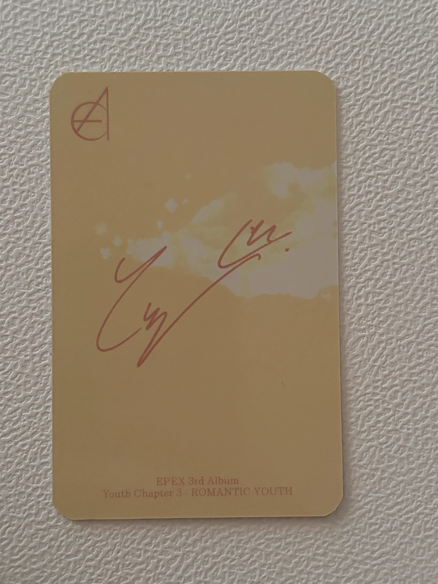 EPEX Yewang EPEX - Yewang - Youth Chapter 3 : Romantic Youth Album fifth piece version album photocard listing photo 2
