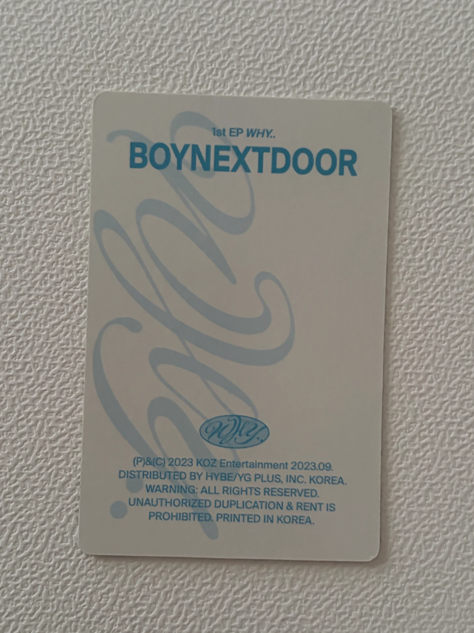 BOYNEXTDOOR Jaehyun BOYNEXTDOOR - Jaehyun - WHY.. Album Moody ver. set A listing photo 2