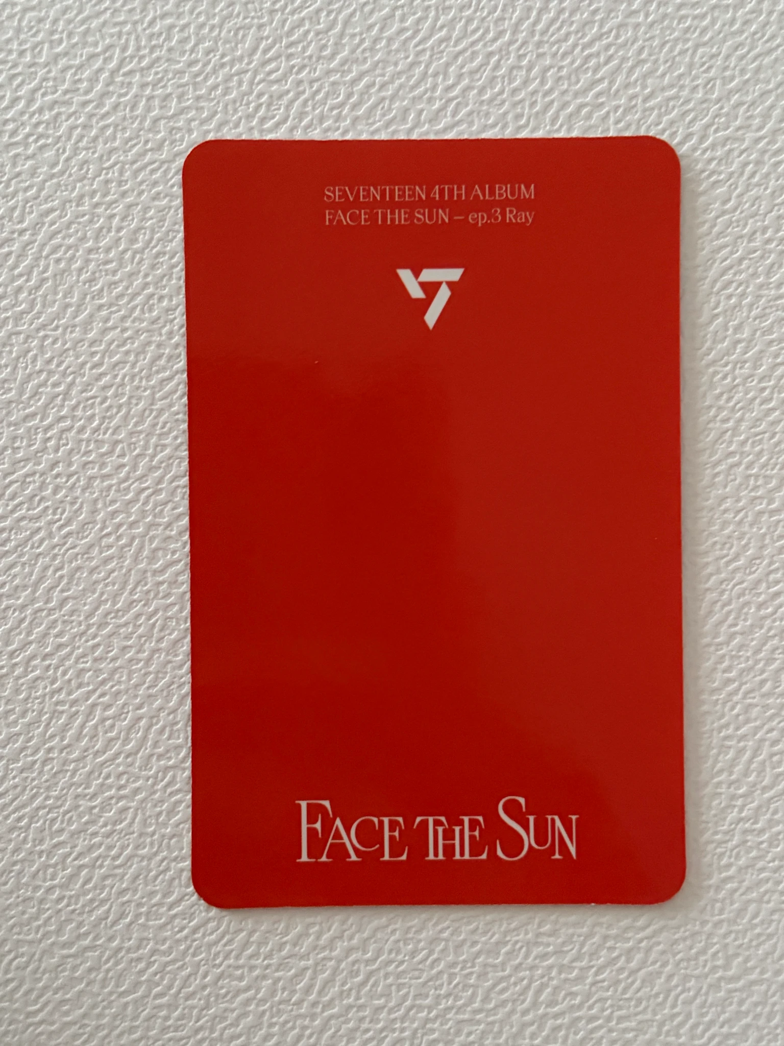 SEVENTEEN Wonwoo SEVENTEEN - Wonwoo - Face the Sun Album ray version album photocard listing photo 2