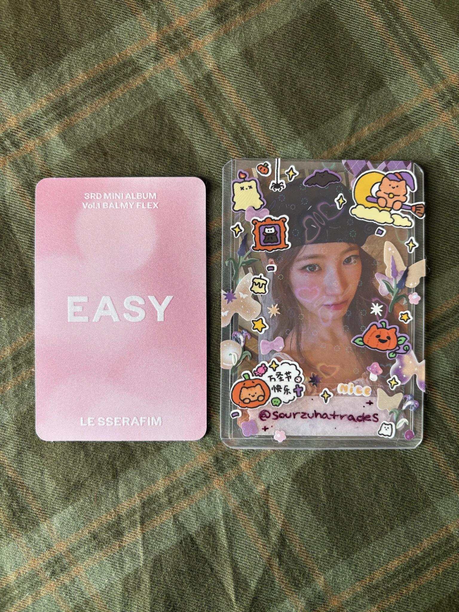 LE SSERAFIM Kazuha LE SSERAFIM - Kazuha - EASY Album album photocard balmy flex ver listing photo 2