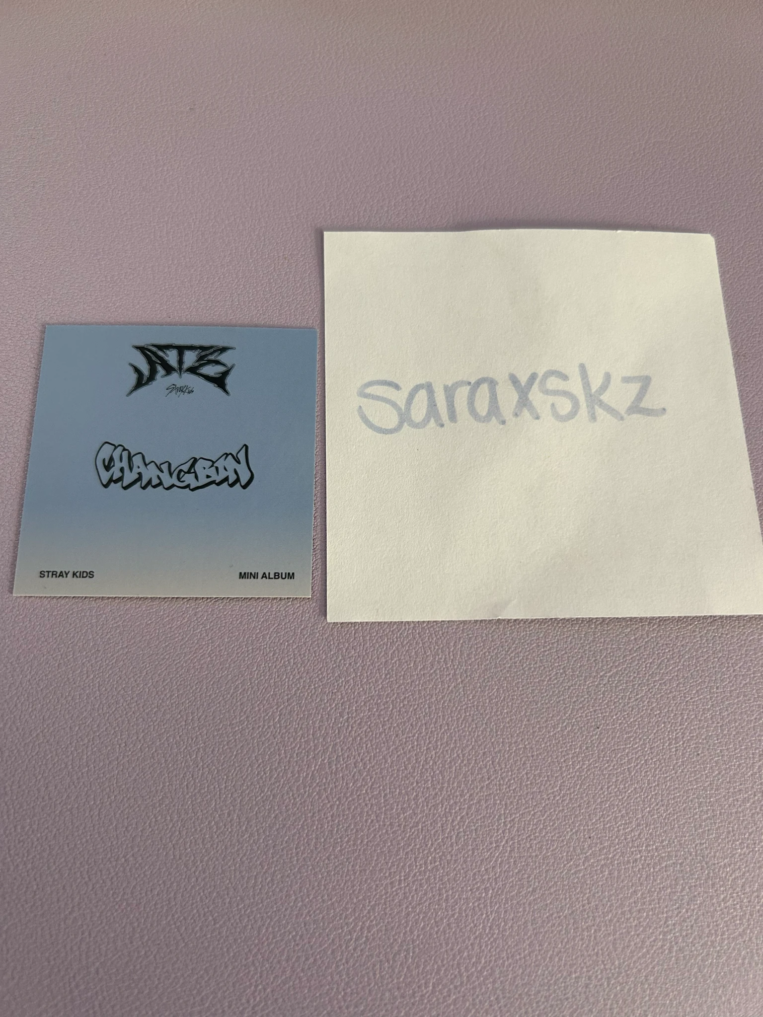 Stray Kids Changbin Stray Kids - Changbin - ATE Album accordion version lip card album inclusion listing photo 2