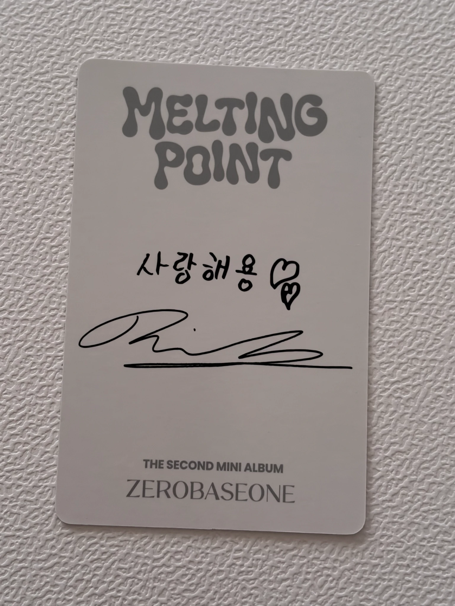 ZEROBASEONE Ricky ZEROBASEONE - Ricky - Melting Point Album album photocard digipack ver. Version 1 listing photo 2