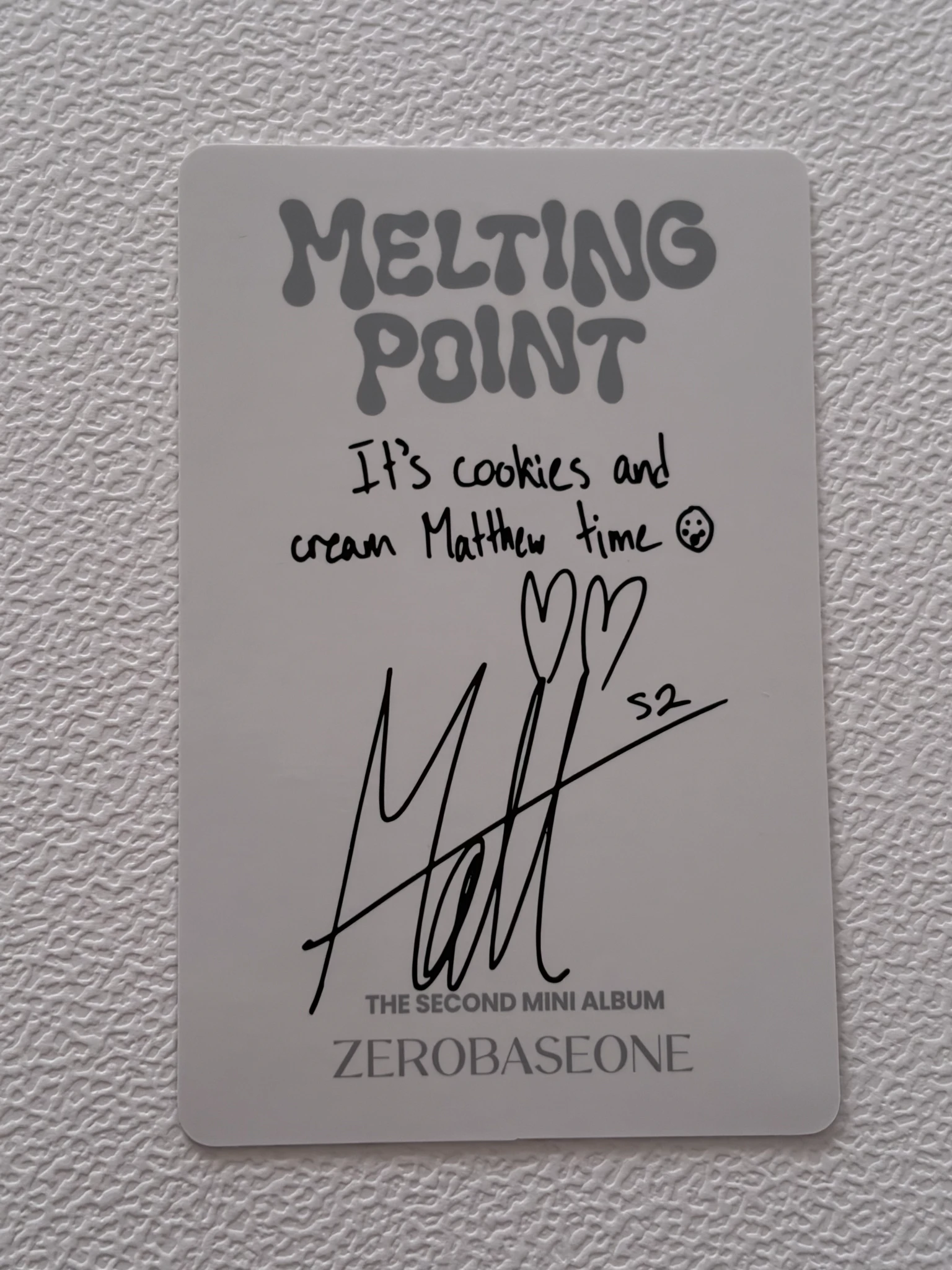 ZEROBASEONE Matthew ZEROBASEONE - Matthew - Melting Point Album listing photo 2