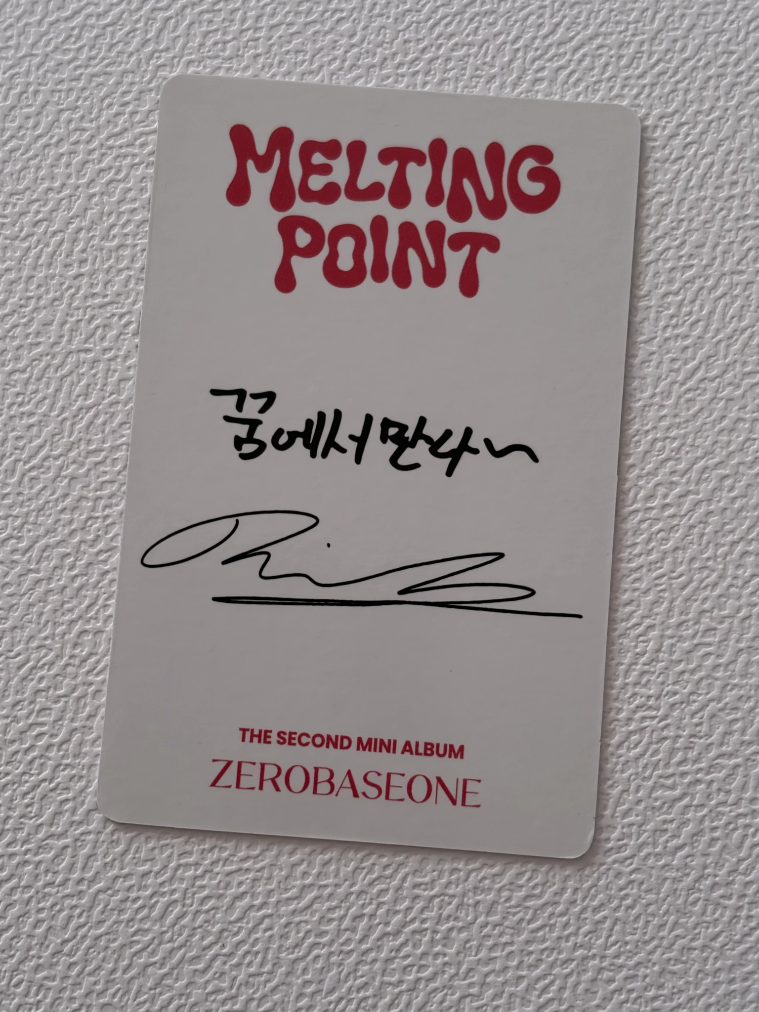 ZEROBASEONE Ricky ZEROBASEONE - Ricky - Melting Point Album album photocard fairytale version B version listing photo 2