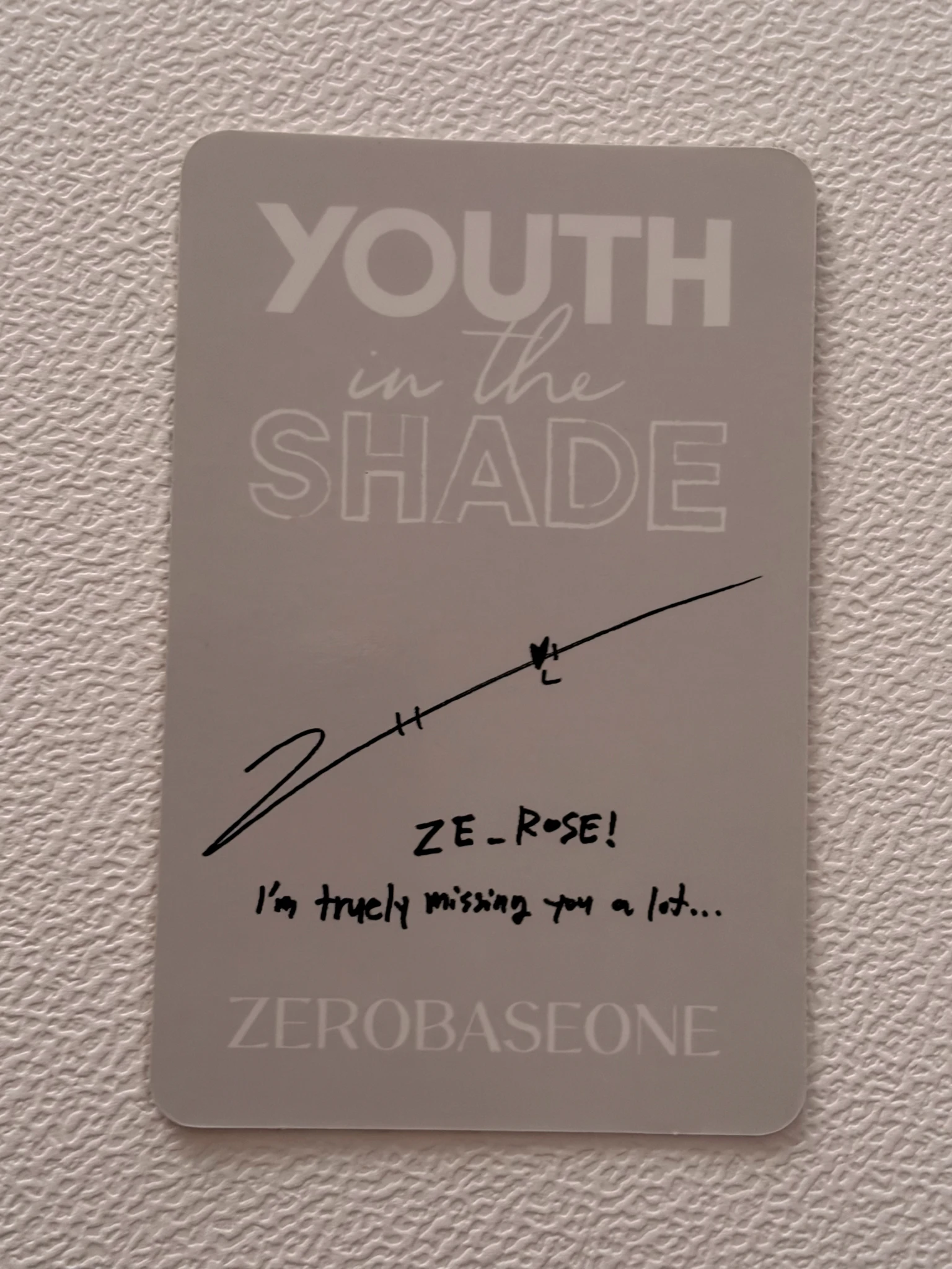 ZEROBASEONE Gyuvin ZEROBASEONE - Gyuvin - Youth in the Shade Album album photocard A version shade version listing photo 2
