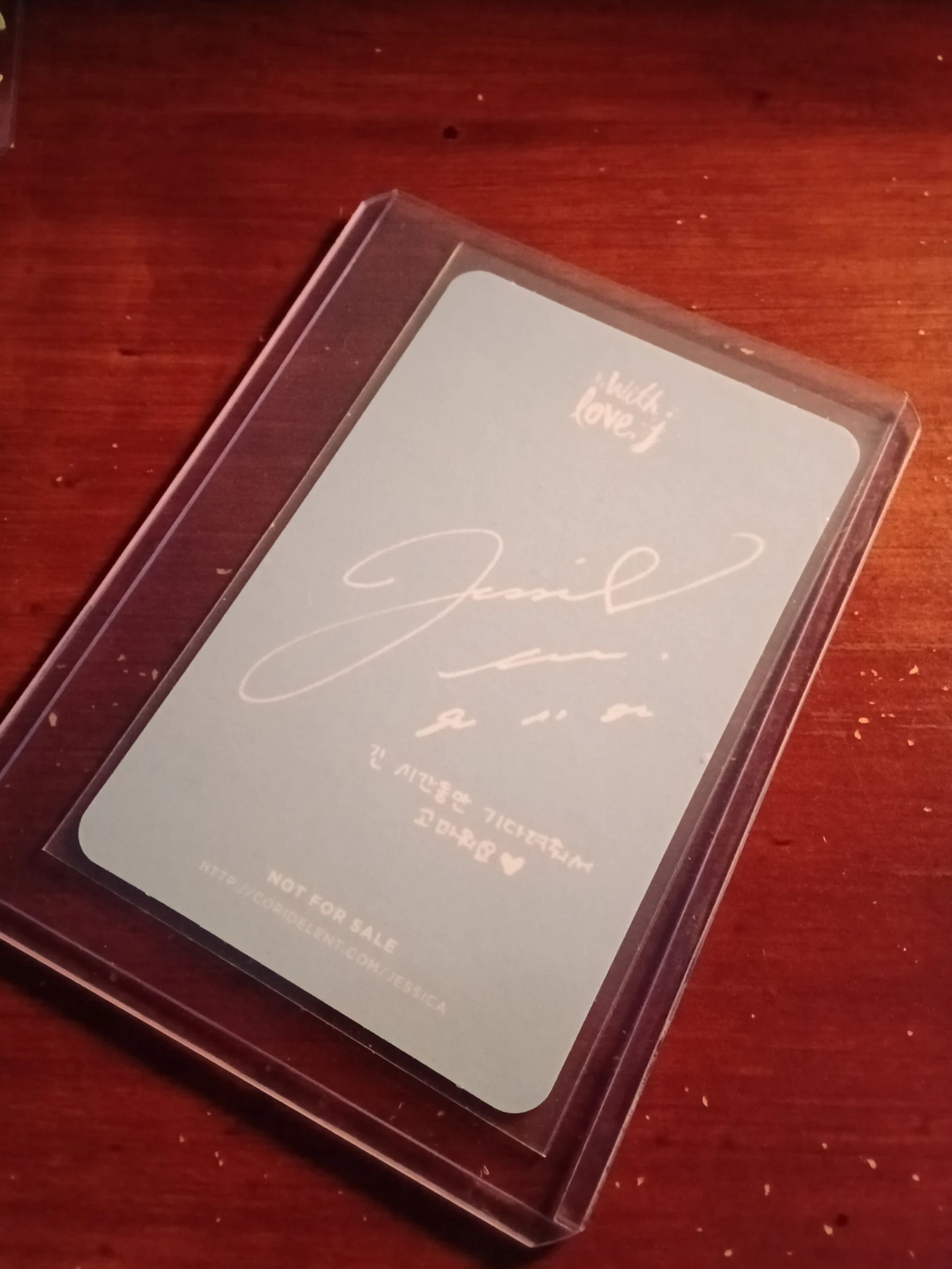 Jessica Jung Jessica Girls' Generation - Jessica - With Love, J (Jessicas Solo) Album album photocard listing photo 2