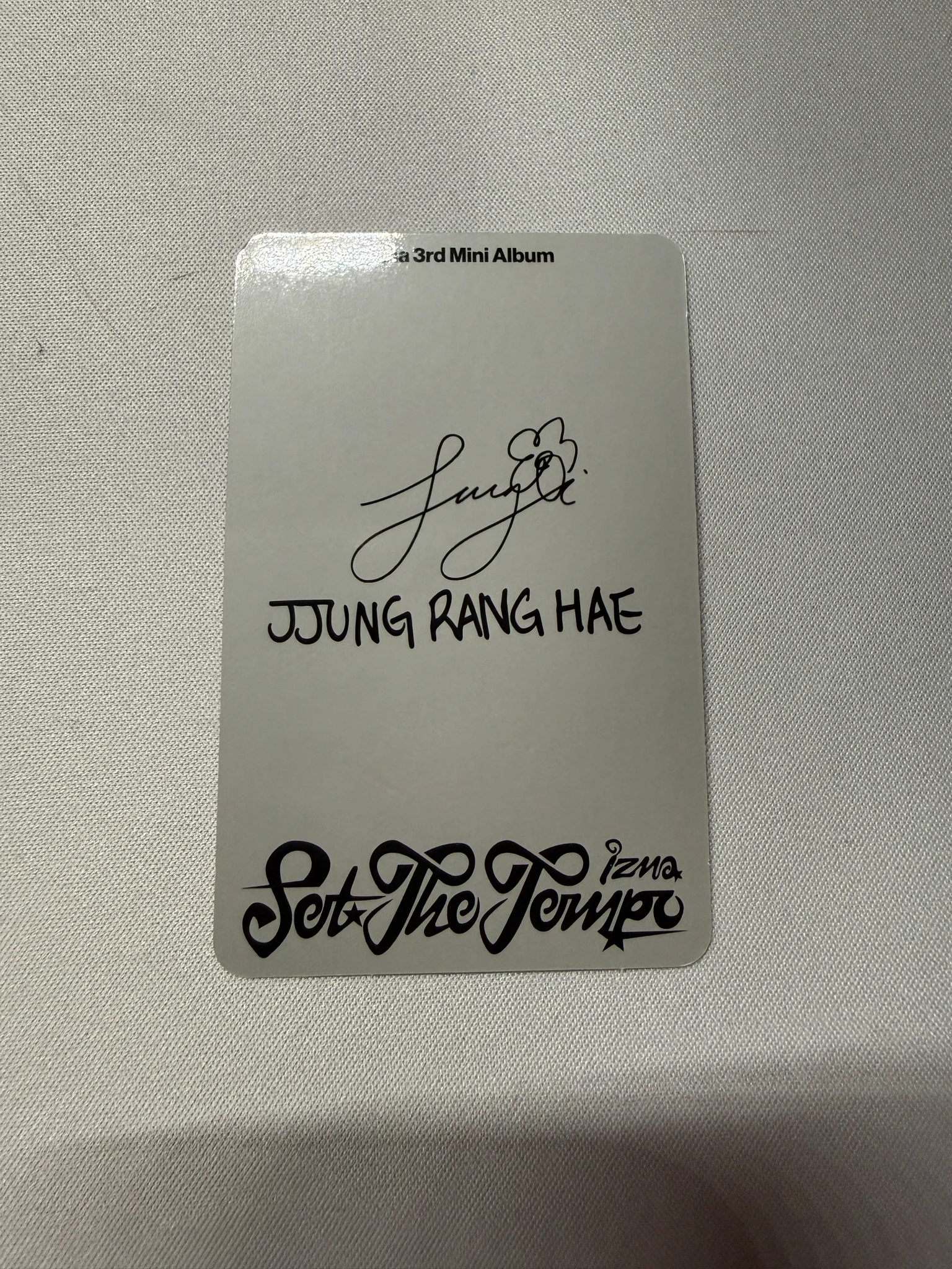 izna Choi Jungeun izna - Choi Jungeun - Set The Tempo Album album photocard postcard version listing photo 2