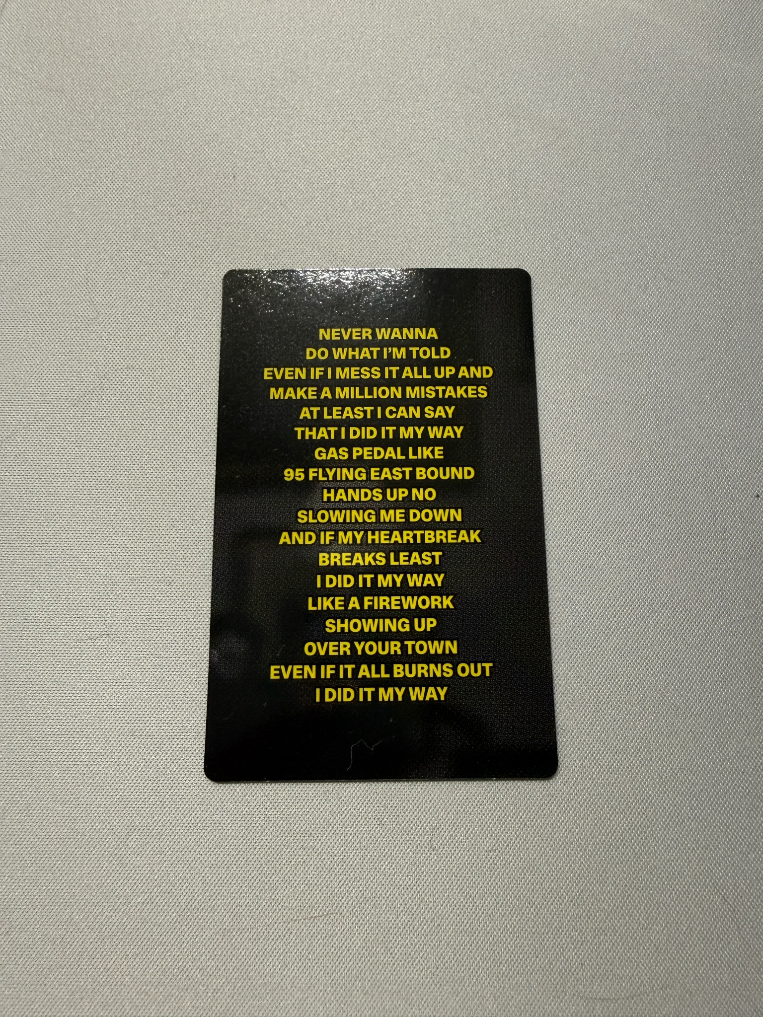 KATSEYE KATSEYE - SIS (Soft Is Strong) Album strong version lyric card listing photo 2
