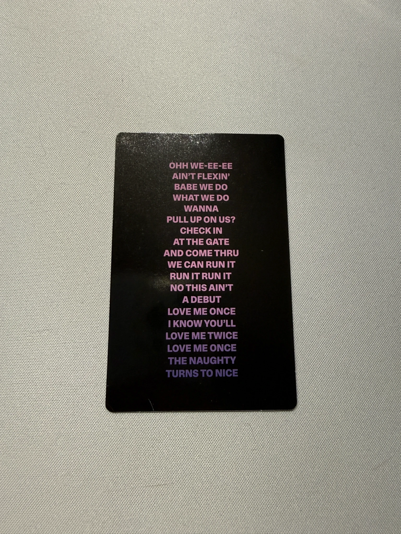 KATSEYE KATSEYE - SIS (Soft Is Strong) Album strong version lyric card listing photo 2