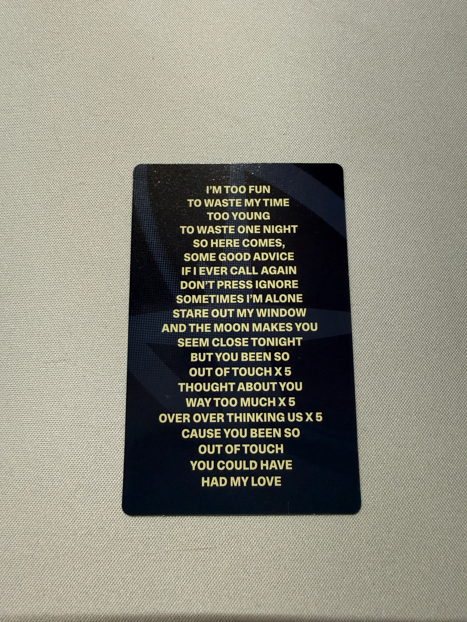 KATSEYE KATSEYE - SIS (Soft Is Strong) Album strong version lyric card listing photo 2