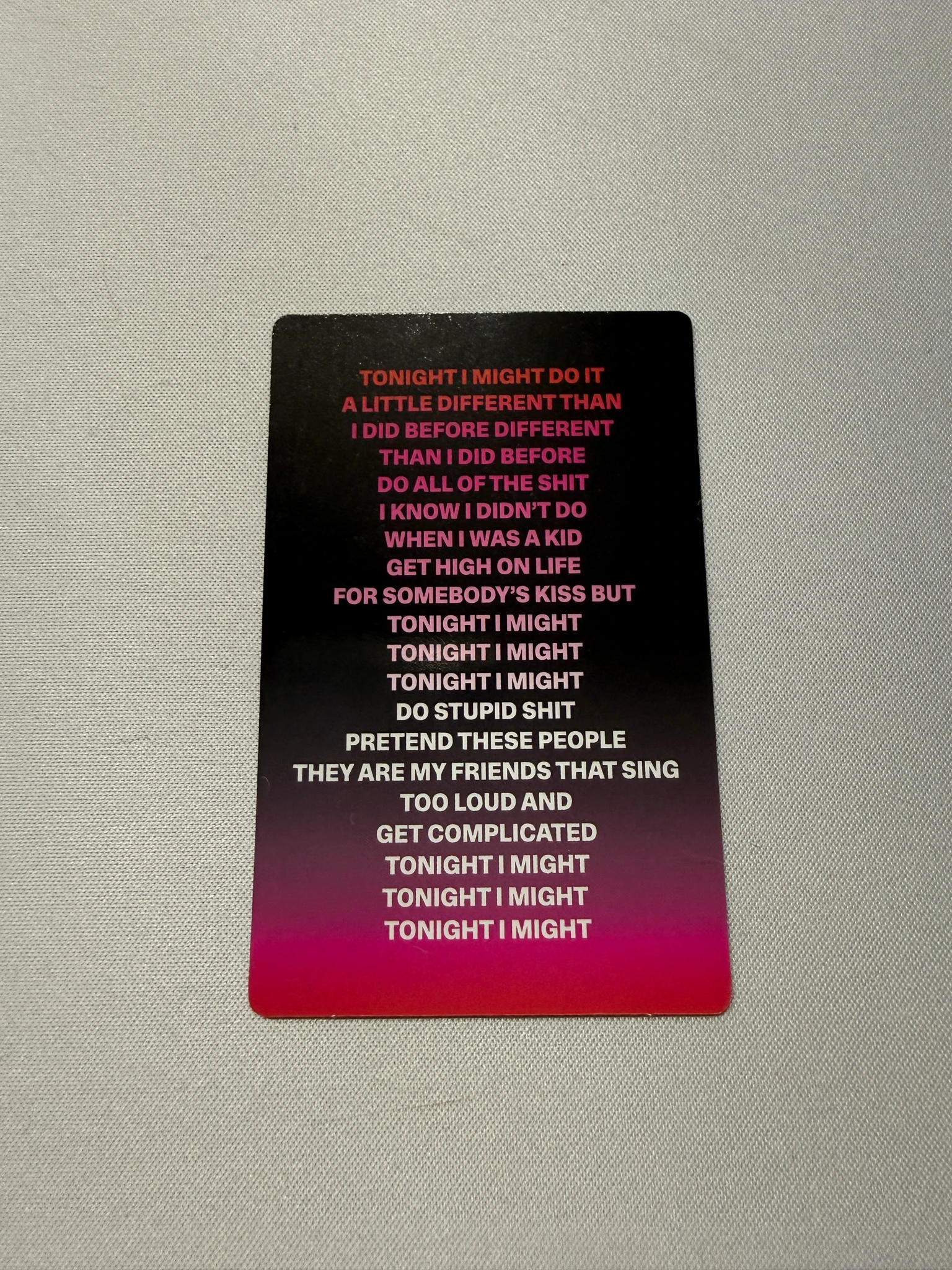 KATSEYE KATSEYE - SIS (Soft Is Strong) Album strong version lyric card listing photo 2