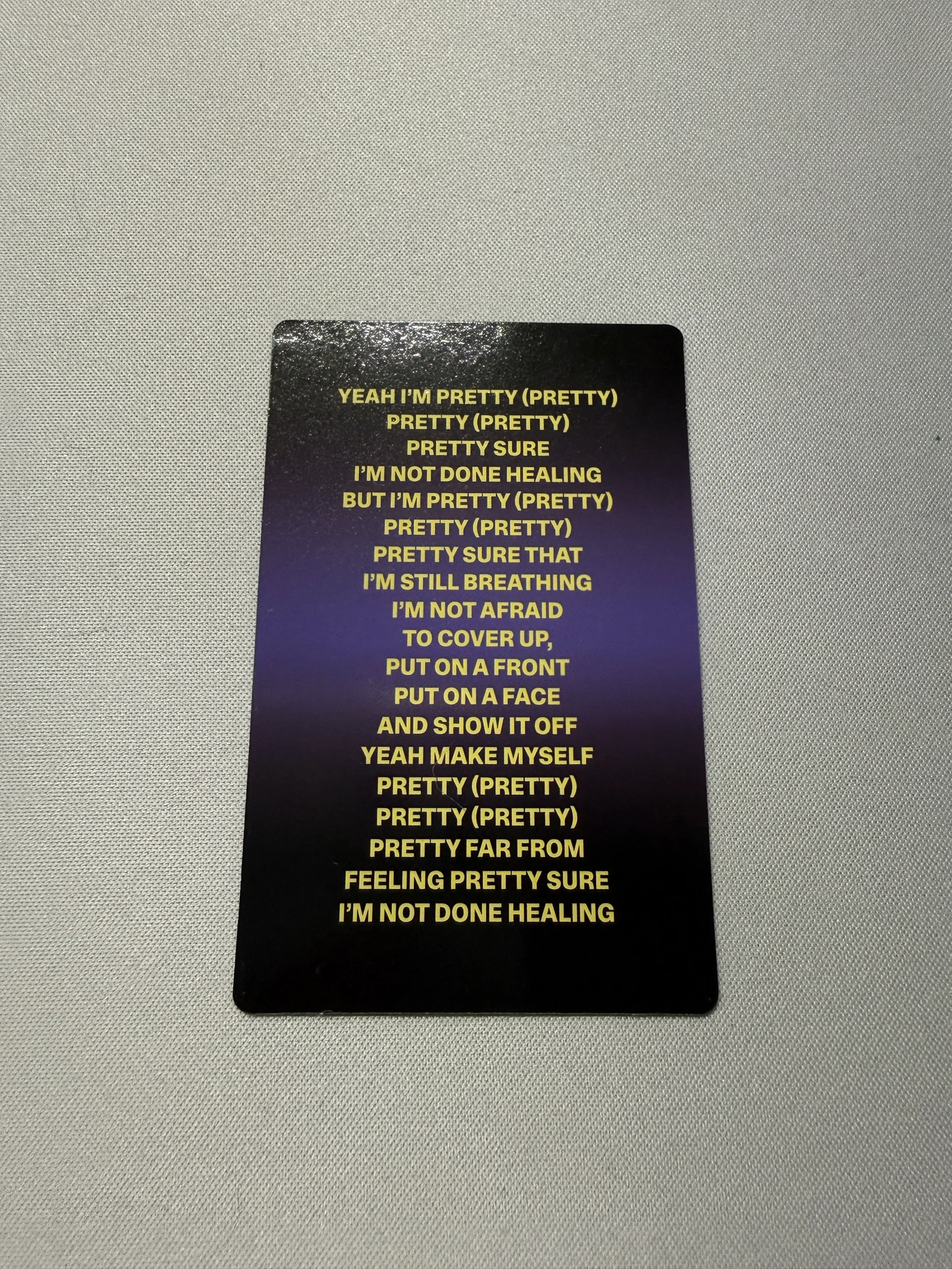 KATSEYE KATSEYE - SIS (Soft Is Strong) Album strong version lyric card listing photo 2