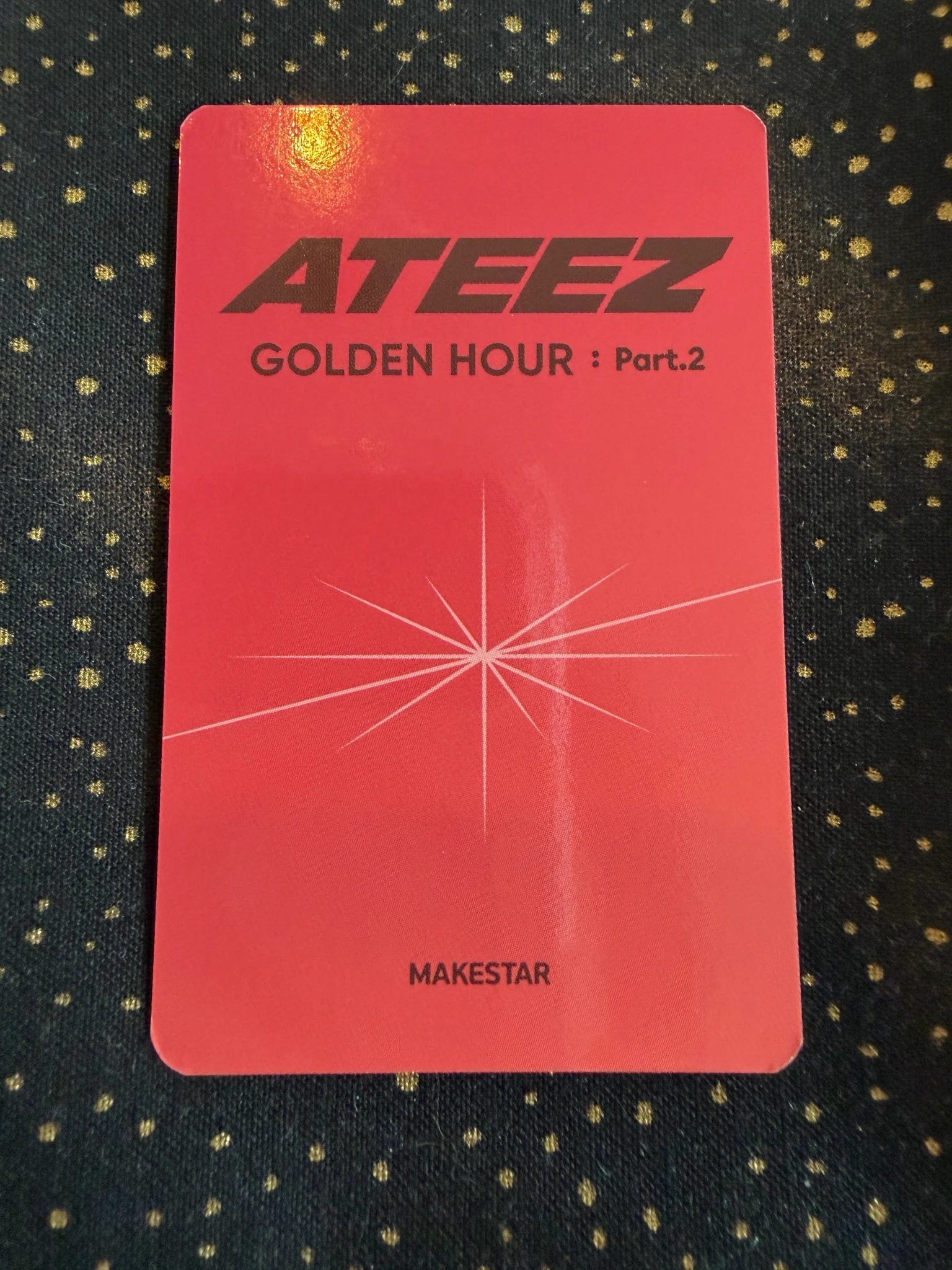 ATEEZ Yeosang ATEEZ - Yeosang - Golden Hour : Part.1 Album makestar round 2 pre-order benefit (pob) listing photo 2