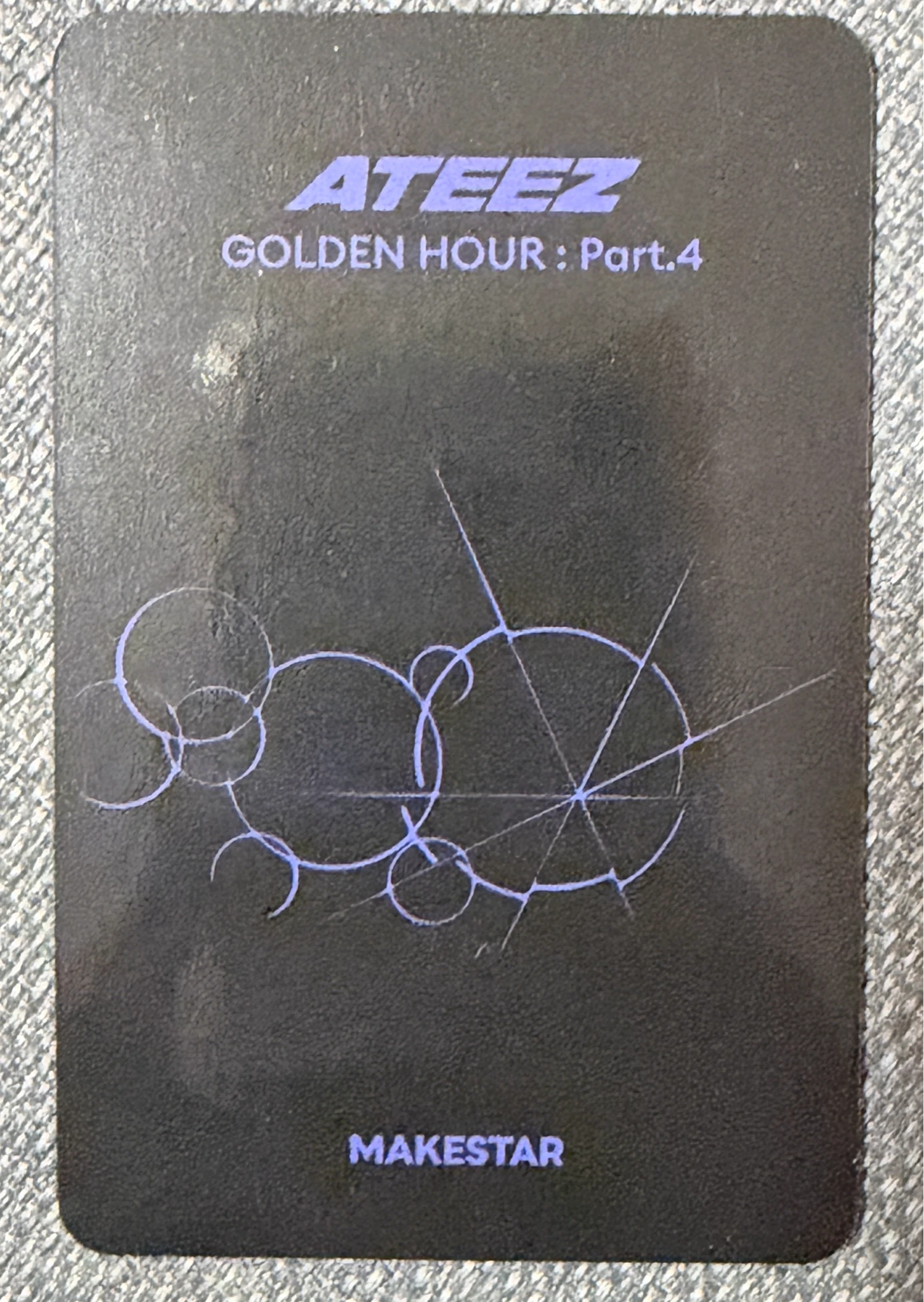 ATEEZ Mingi ATEEZ - Mingi - Golden Hour : Part.4 Album makestar fansign round 4 listing photo 2