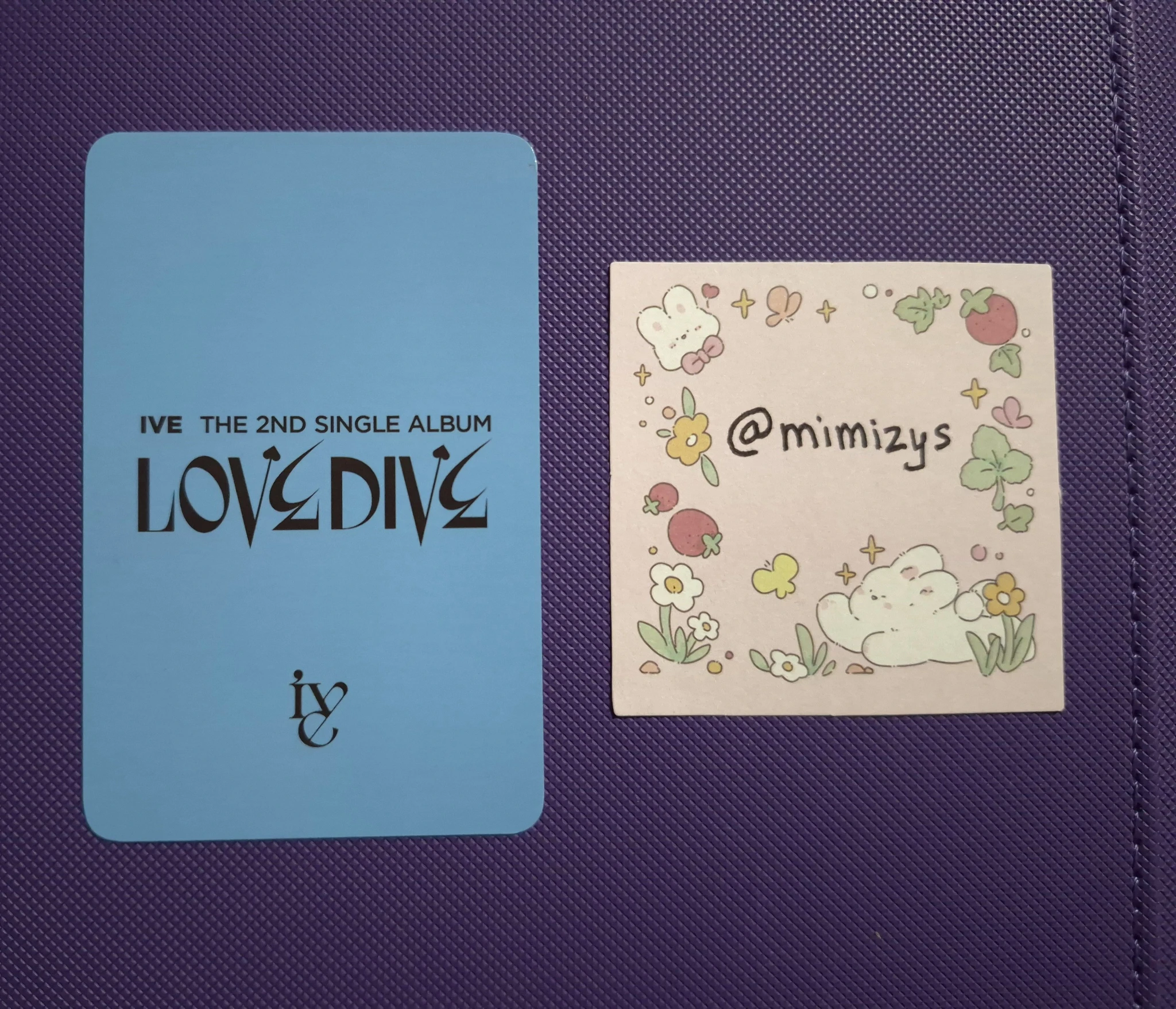 IVE Rei IVE - Rei - LOVE DIVE Album ktown4u pre-order benefit (pob) round 1 listing photo 2