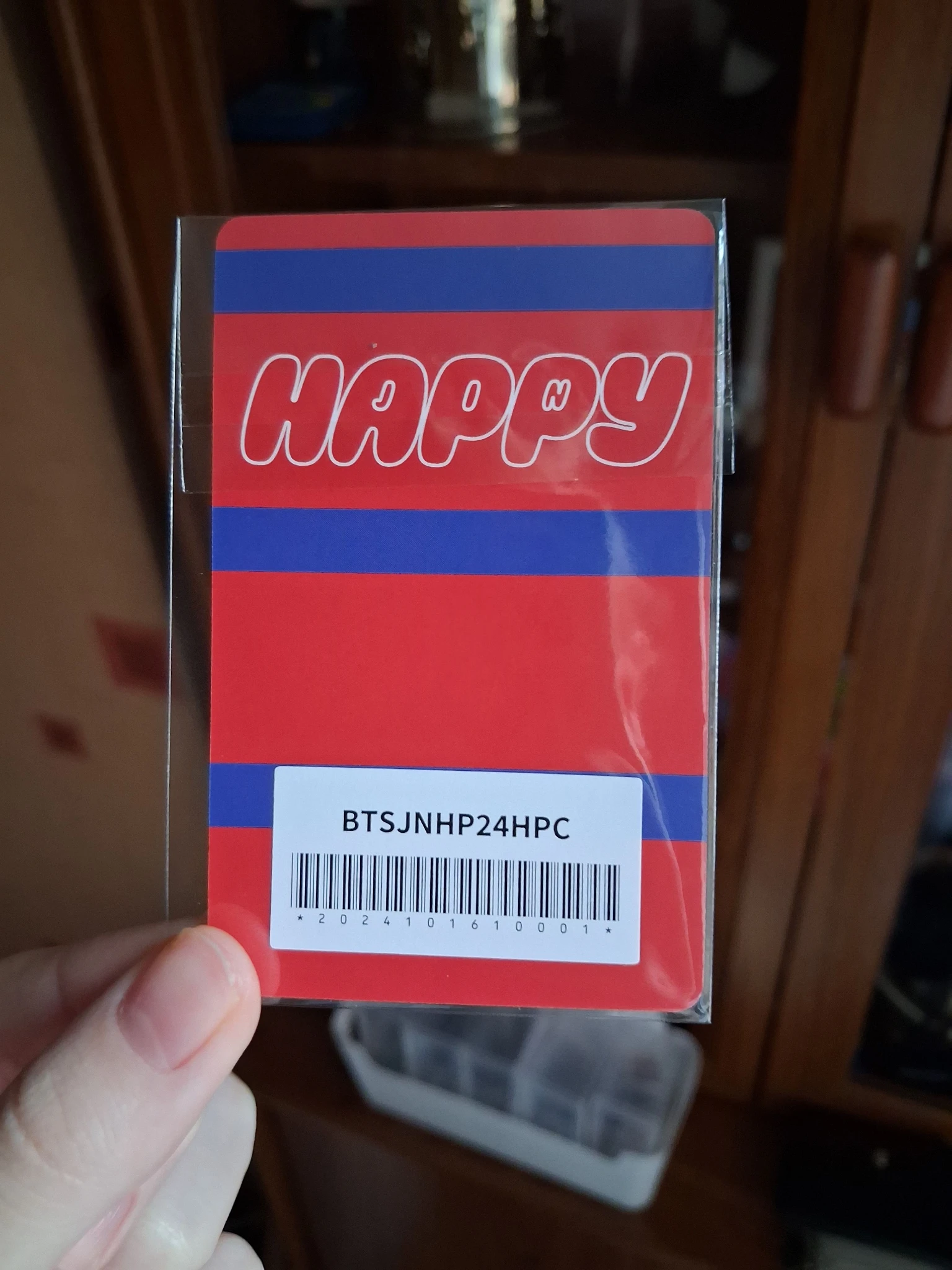 BTS Jin BTS - Jin - Happy Album universal music store pre-order benefit postcard listing photo 2